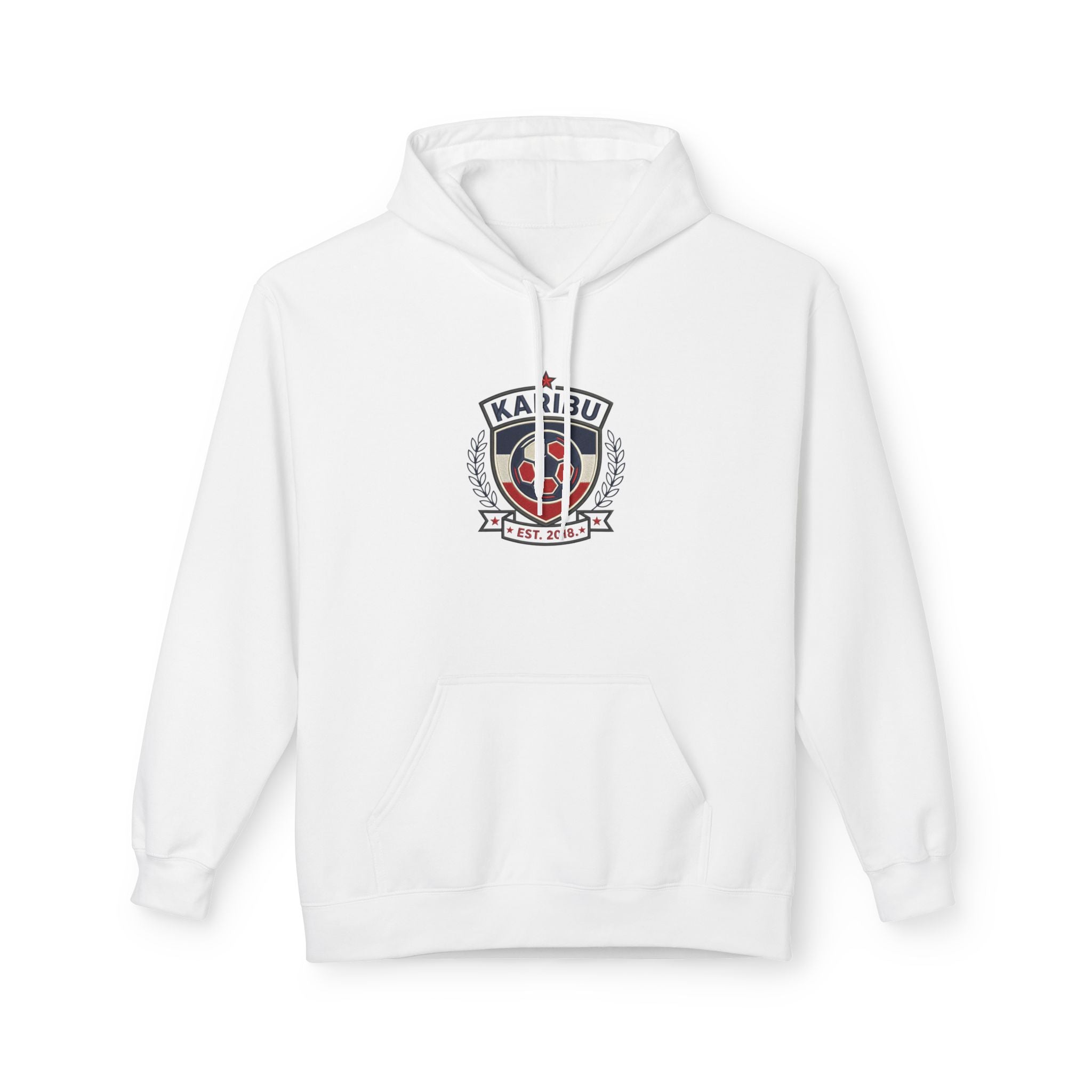 Karibu Crest Hoodie — African Welcome Emblem Pullover