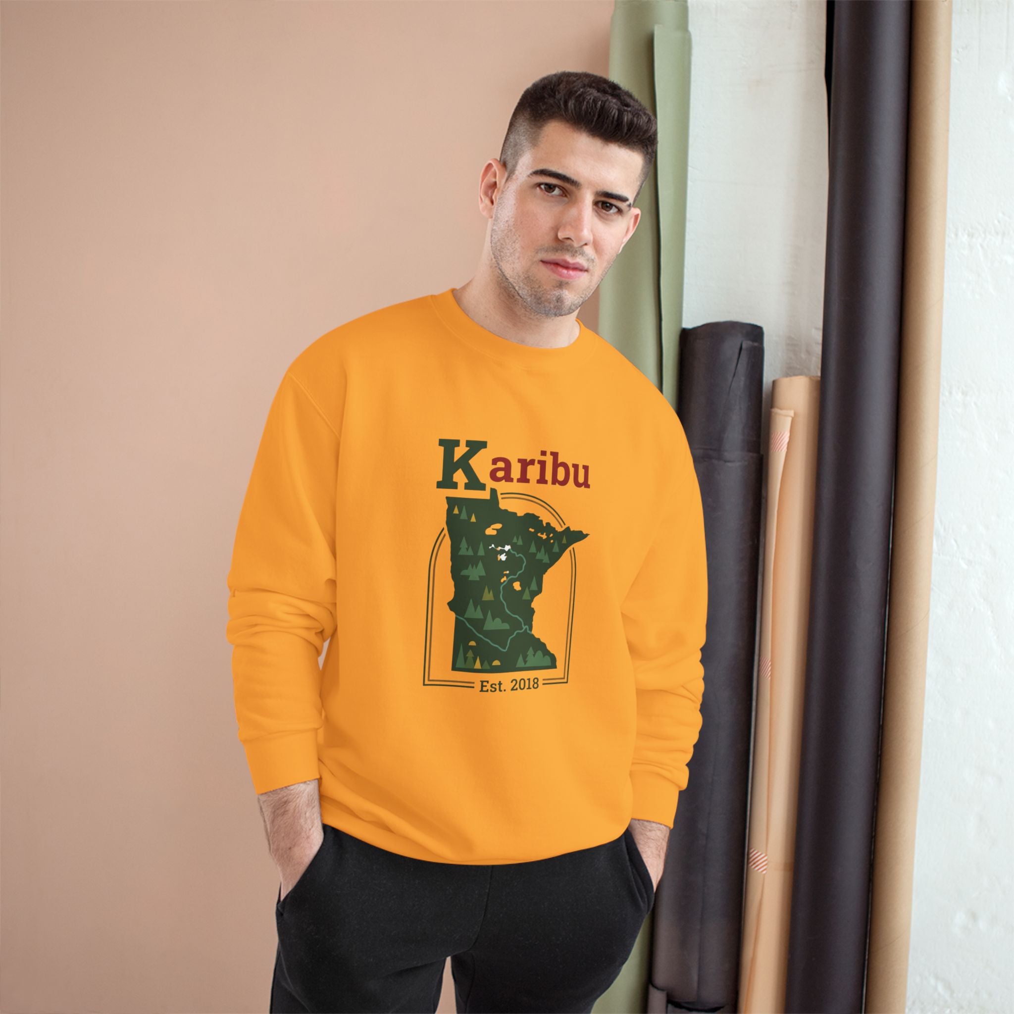 Sweatshirt — Karibu Minnesota Graphic Crewneck (Est. 2018)
