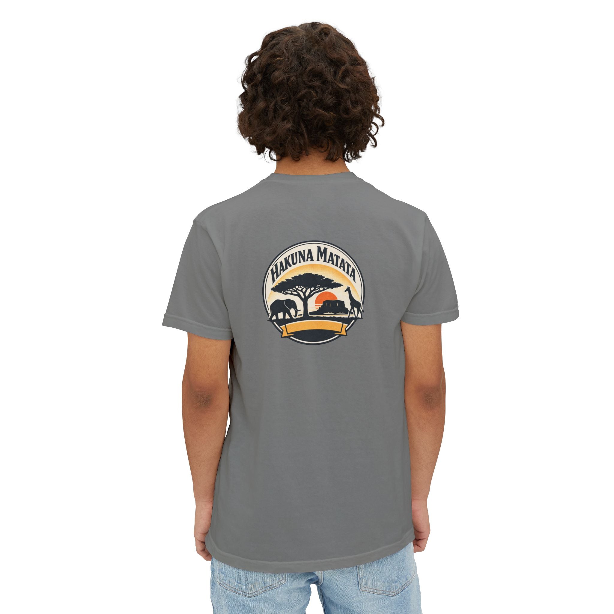 Hakuna Matata Pocket T‑Shirt — Retro Safari Graphic Tee