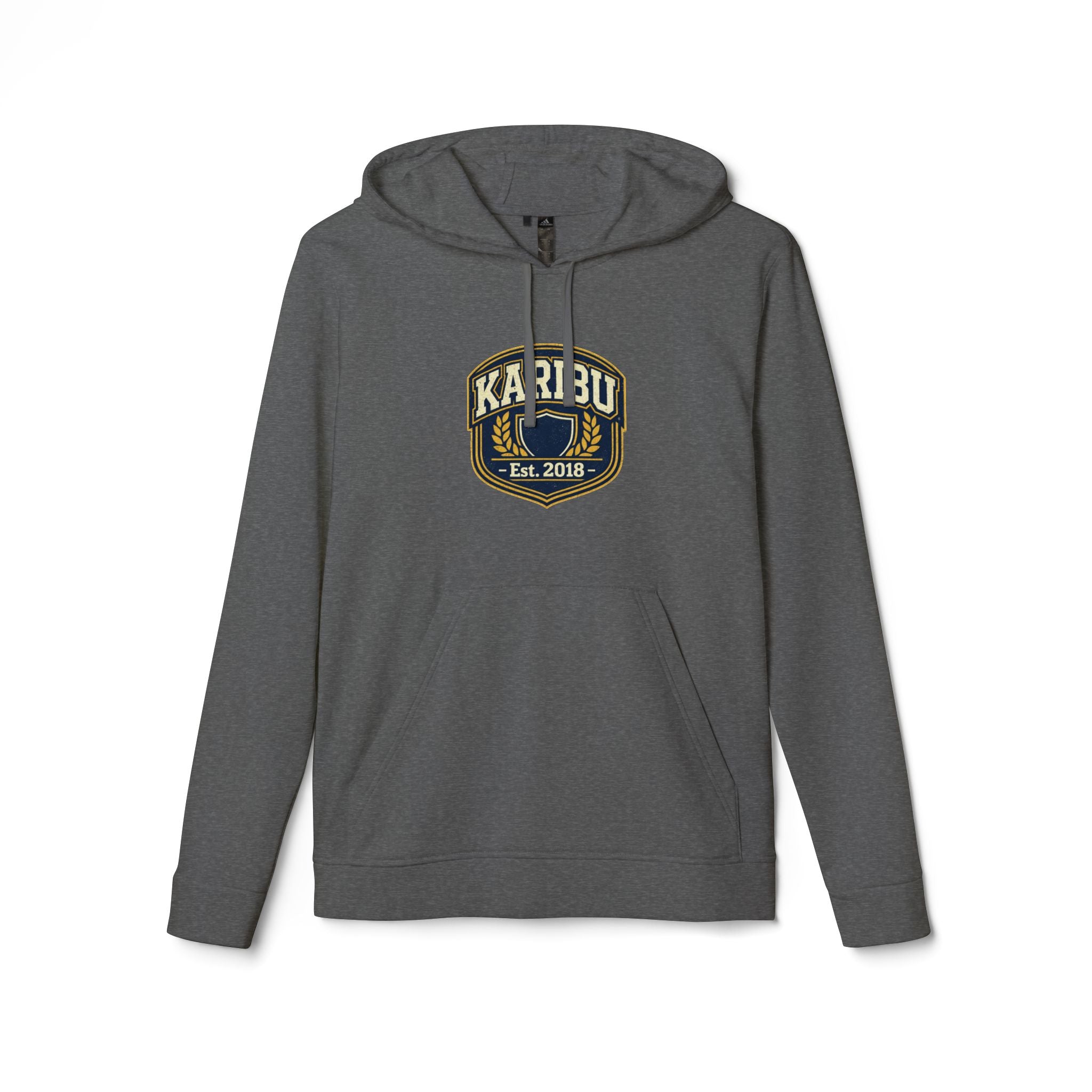 Karibu Est. 2018 Hoodie – Retro Patch Logo Fleece Hoodie