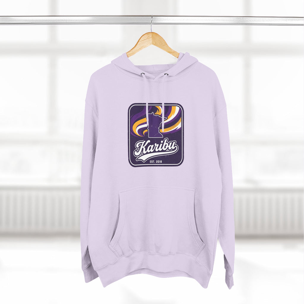 Hoodie - Karibu Retro Wave Logo Fleece Hoodie