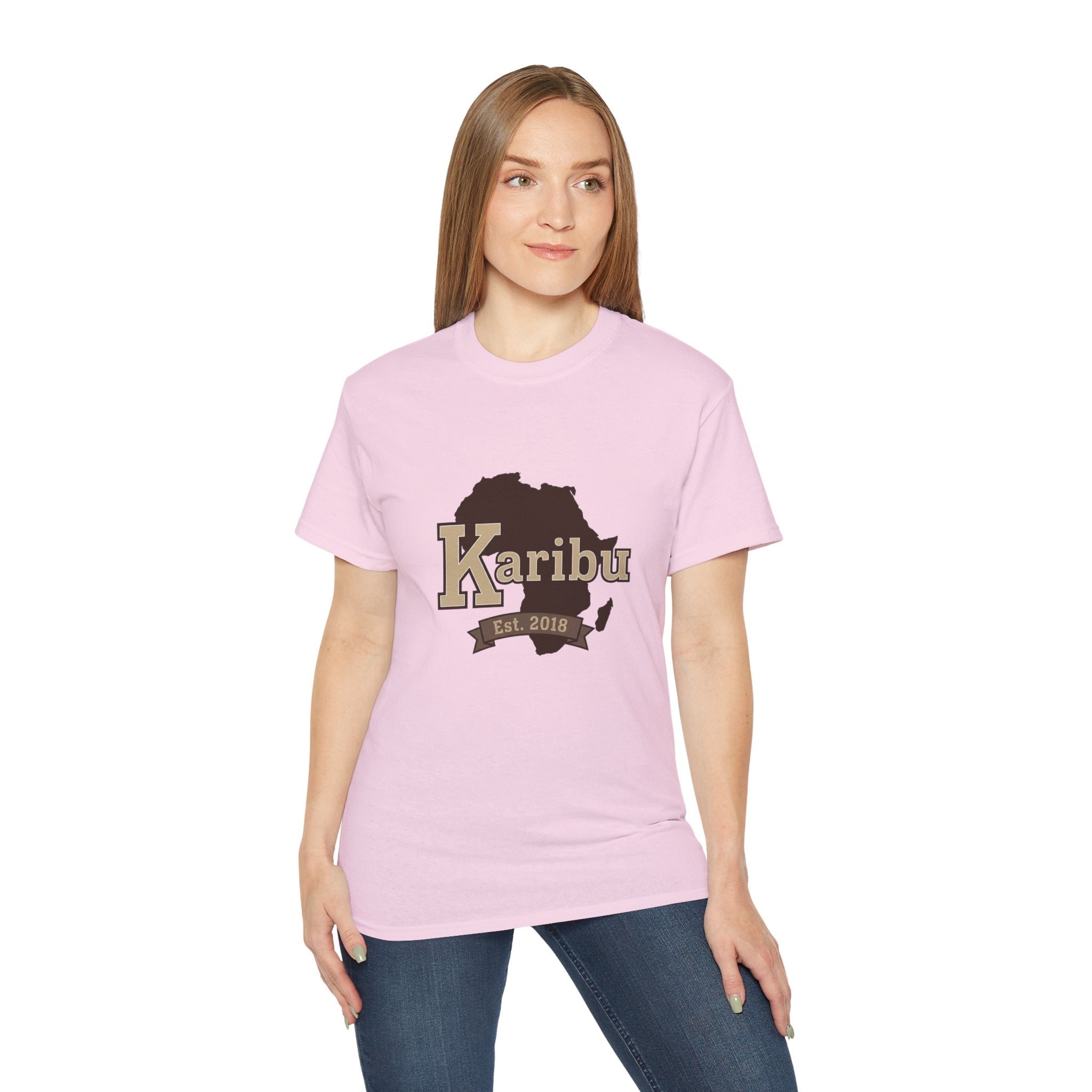 Karibu Africa Map T-Shirt — Est. 2018 Welcome Tee