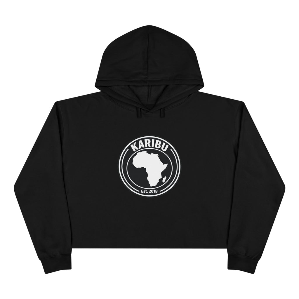 Crop Hoodie Karibu Africa Theme