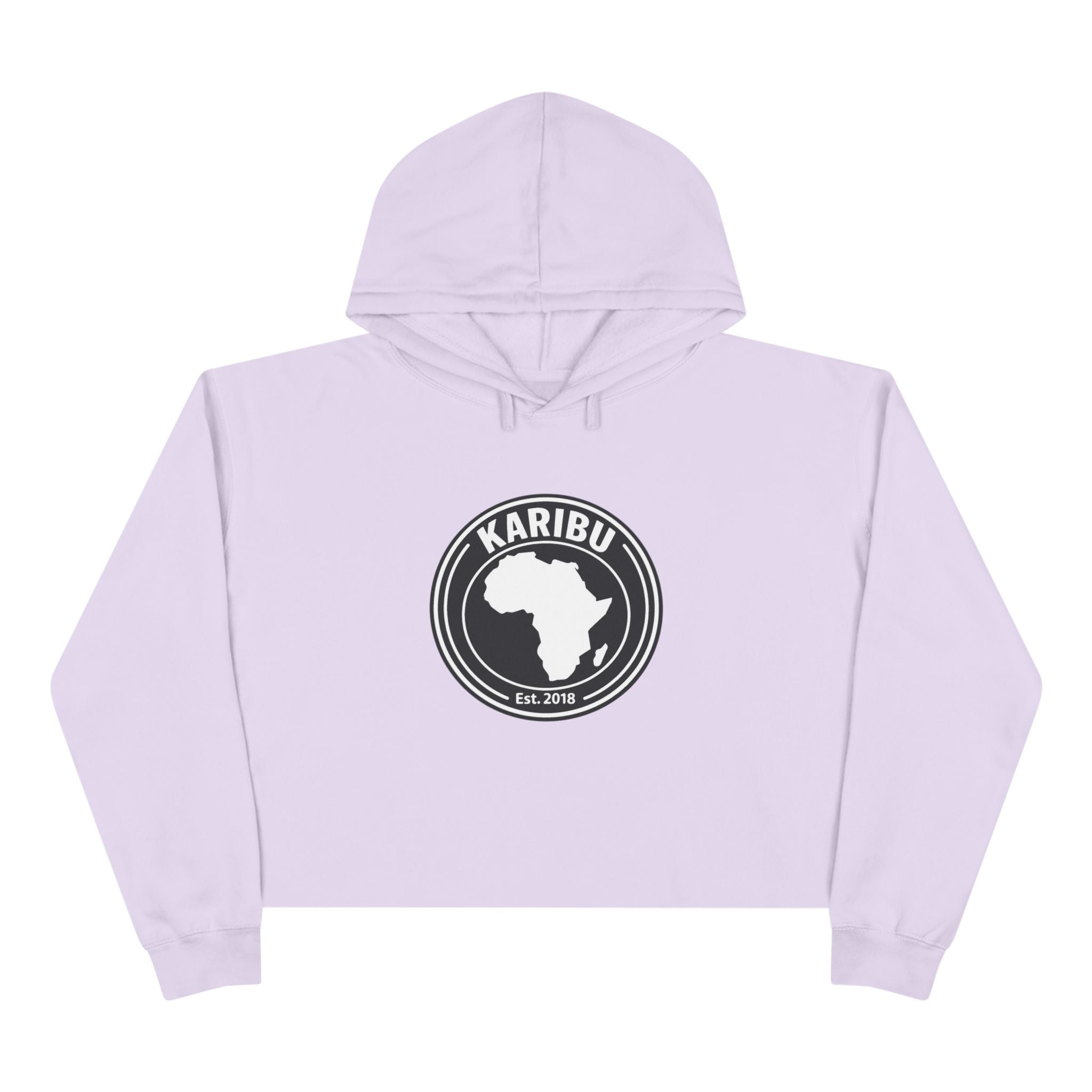 Crop Hoodie Karibu Africa Theme