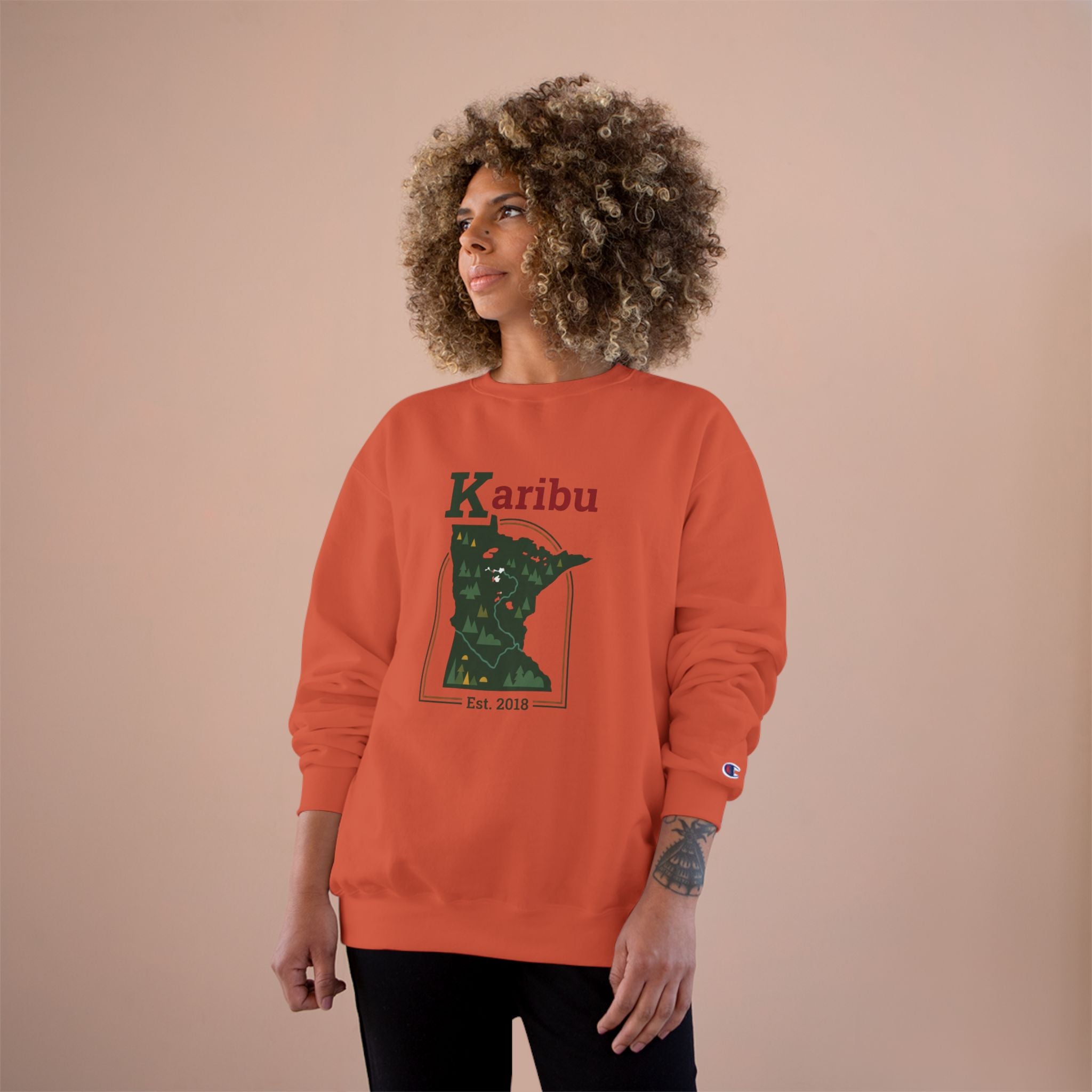 Sweatshirt — Karibu Minnesota Graphic Crewneck (Est. 2018)