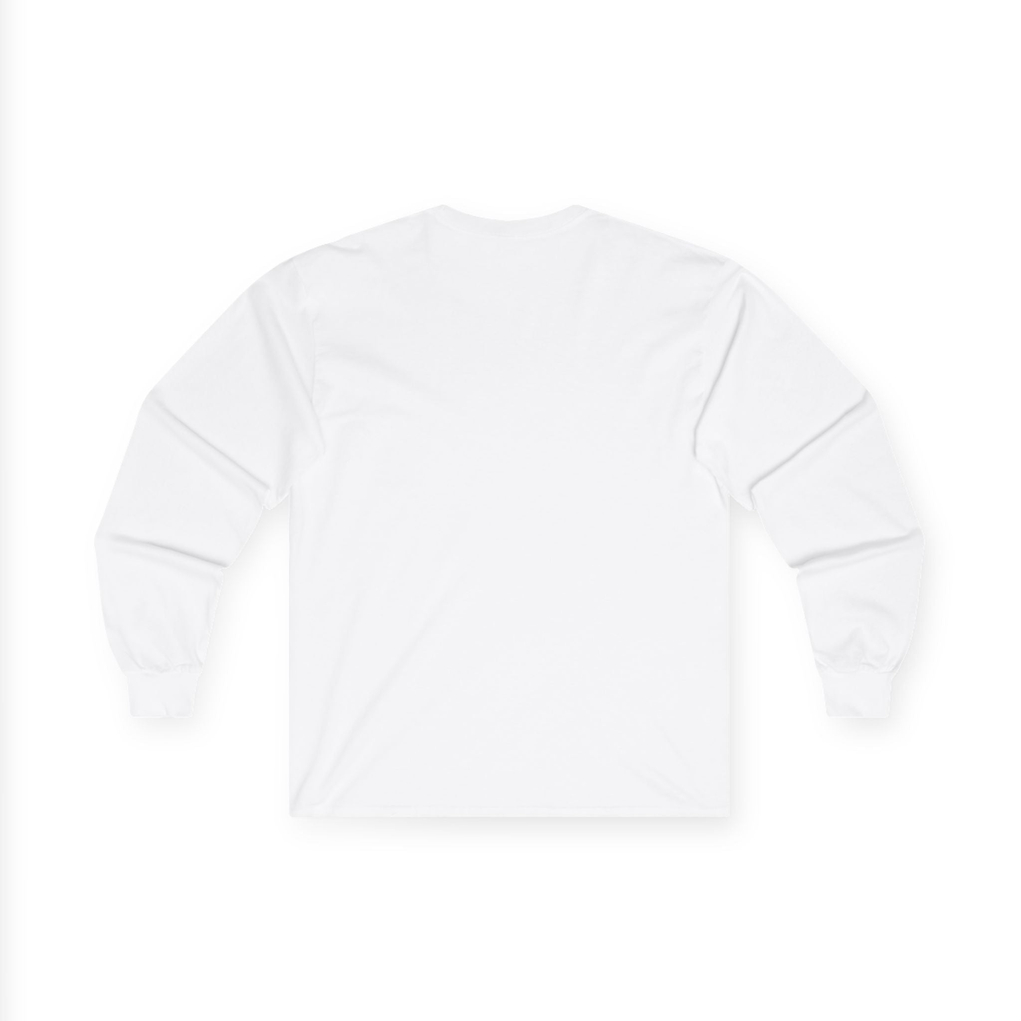Optical Wave Long Sleeve Tee — Black Grid Illusion Design