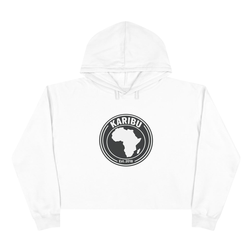 Crop Hoodie Karibu Africa Theme