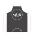 Karibu Est. 2018 Grey Kitchen Apron — Personalized Welcome Chef Apron