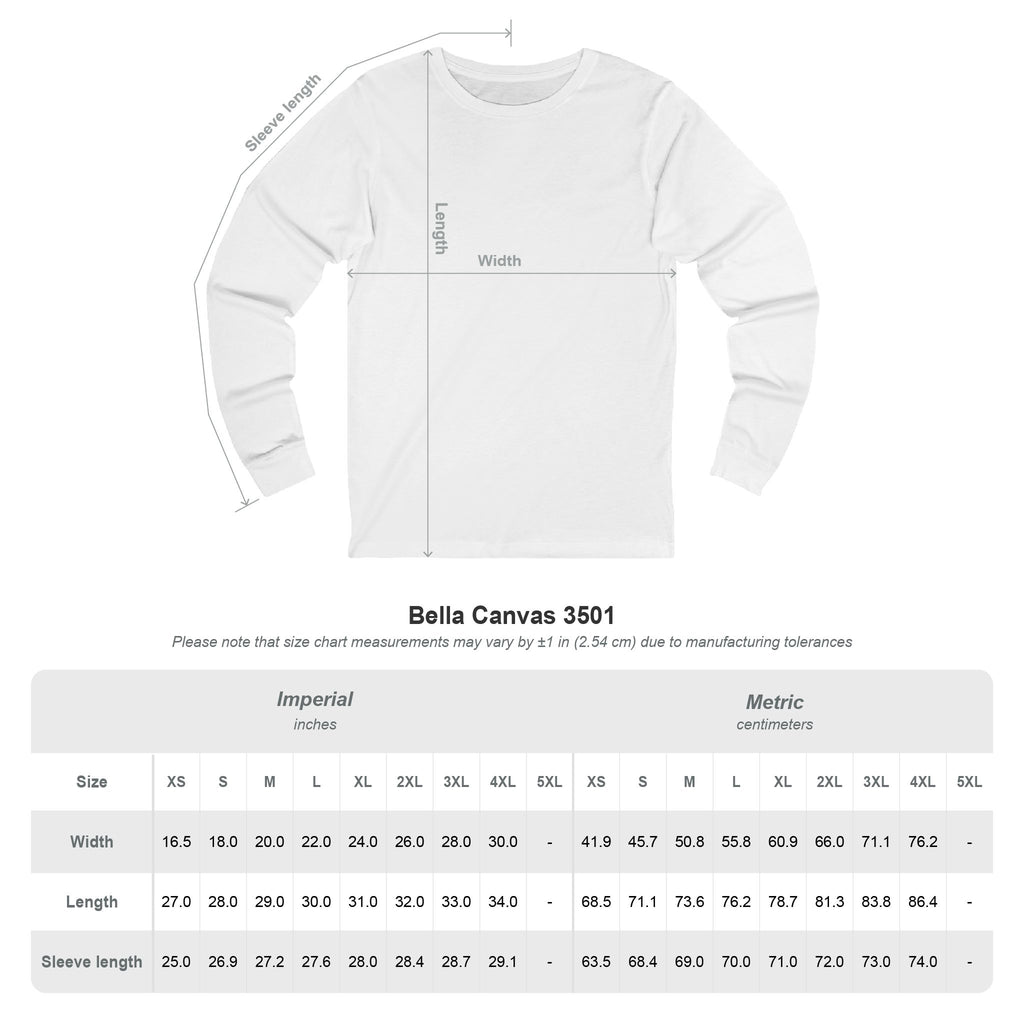 Karibu Vertical Repeat Long Sleeve Tee — Swahili Welcome Graphic Shirt