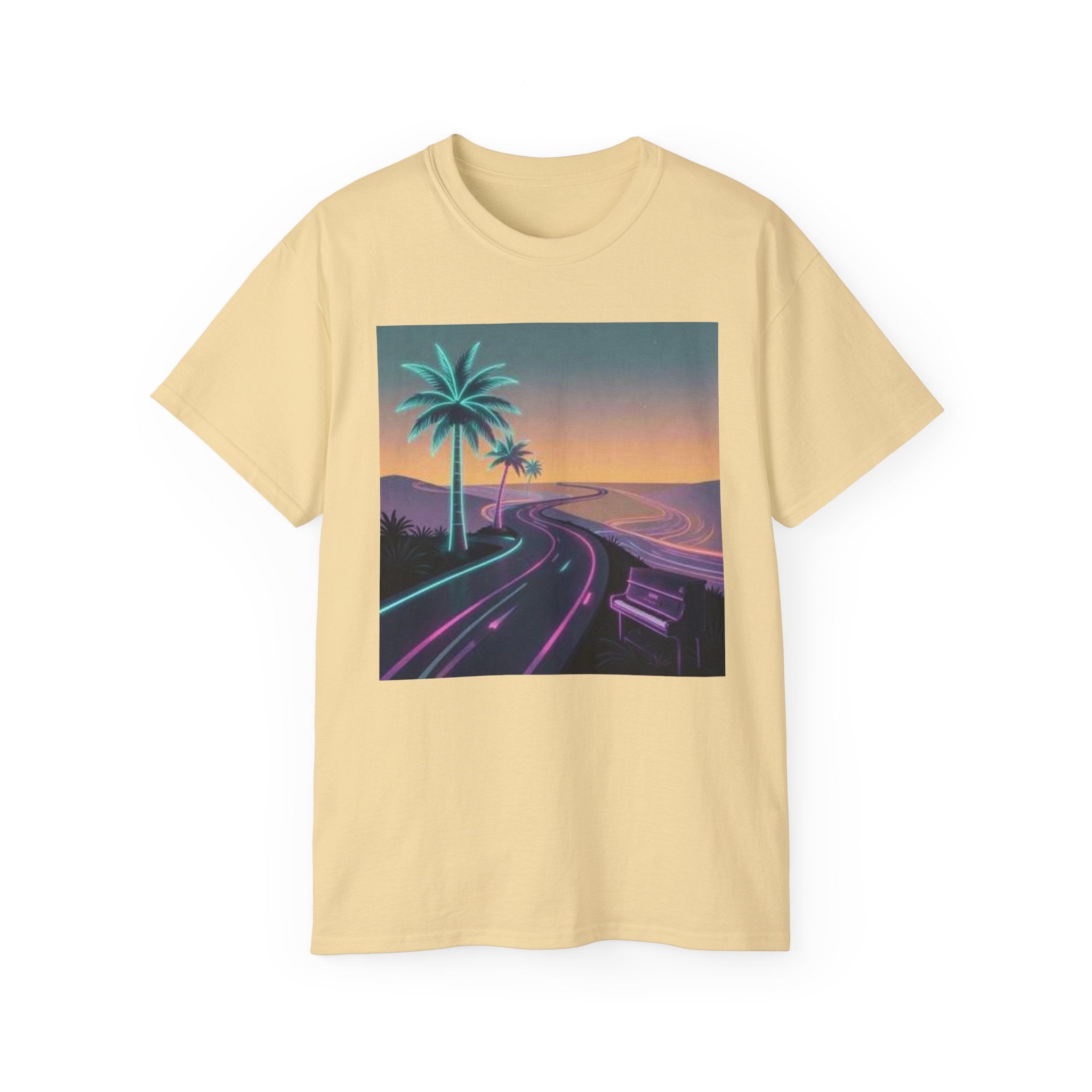 Retro Sunset Road T‑Shirt