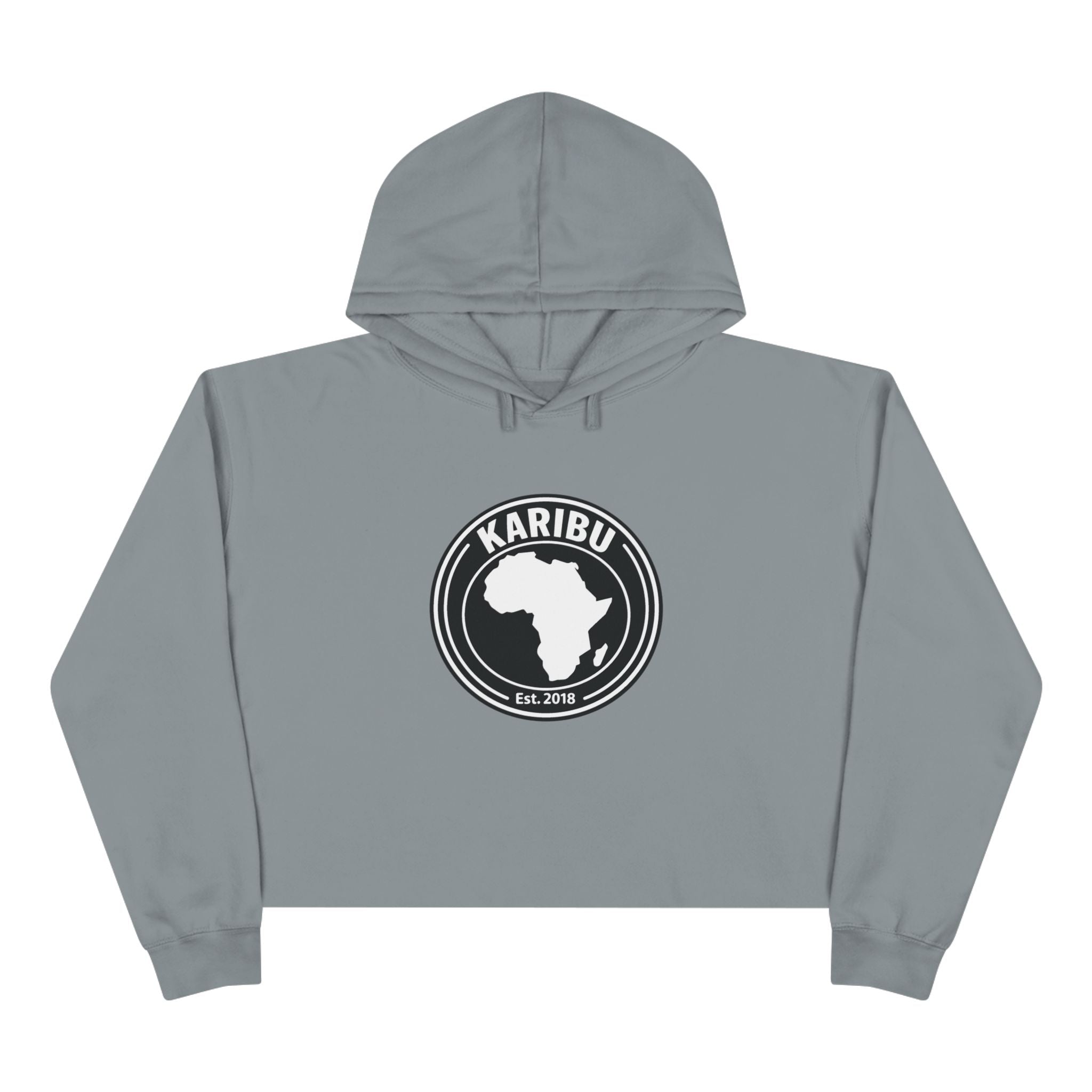 Crop Hoodie Karibu Africa Theme