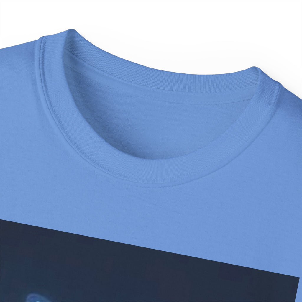 Mystic Neon Butterfly T‑Shirt — Glowing Cityscape Graphic Tee