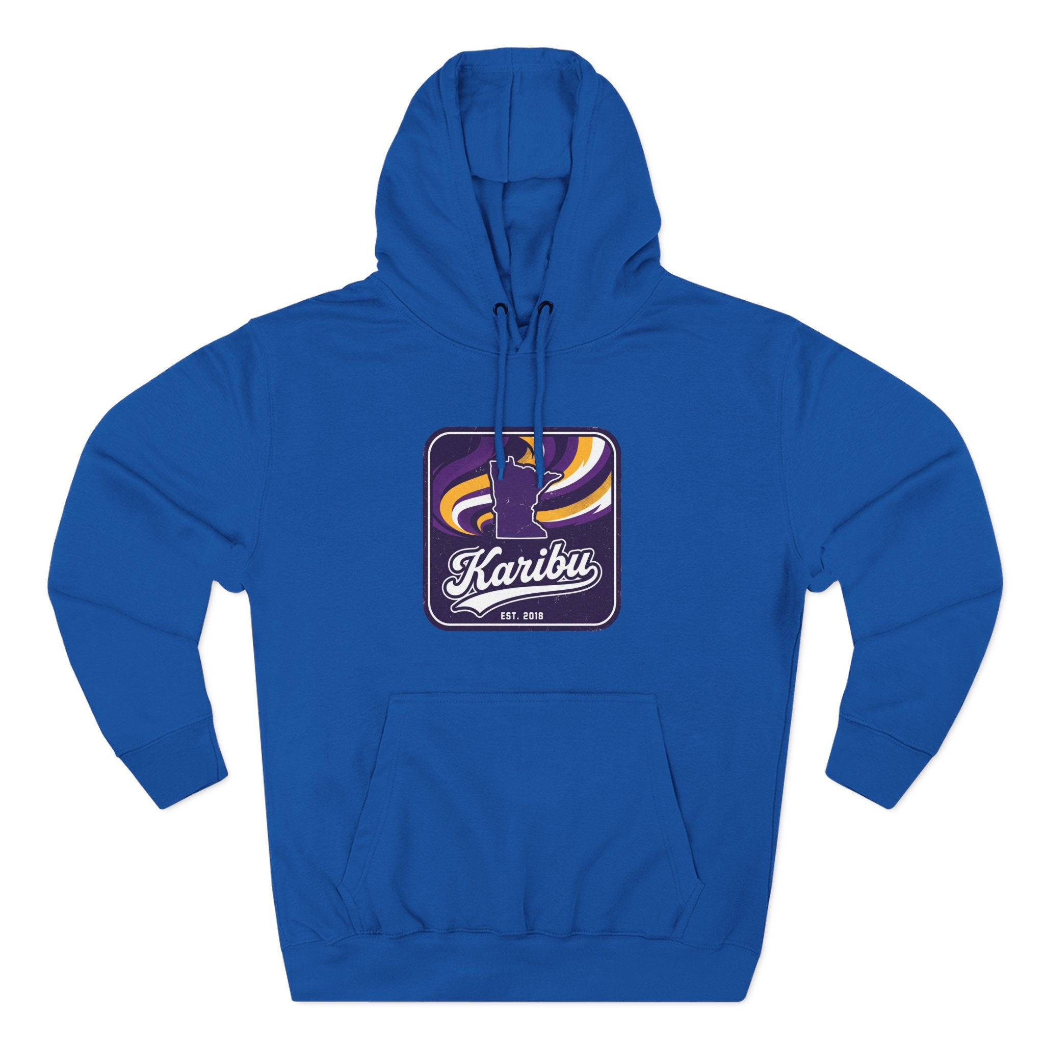 Hoodie - Karibu Retro Wave Logo Fleece Hoodie