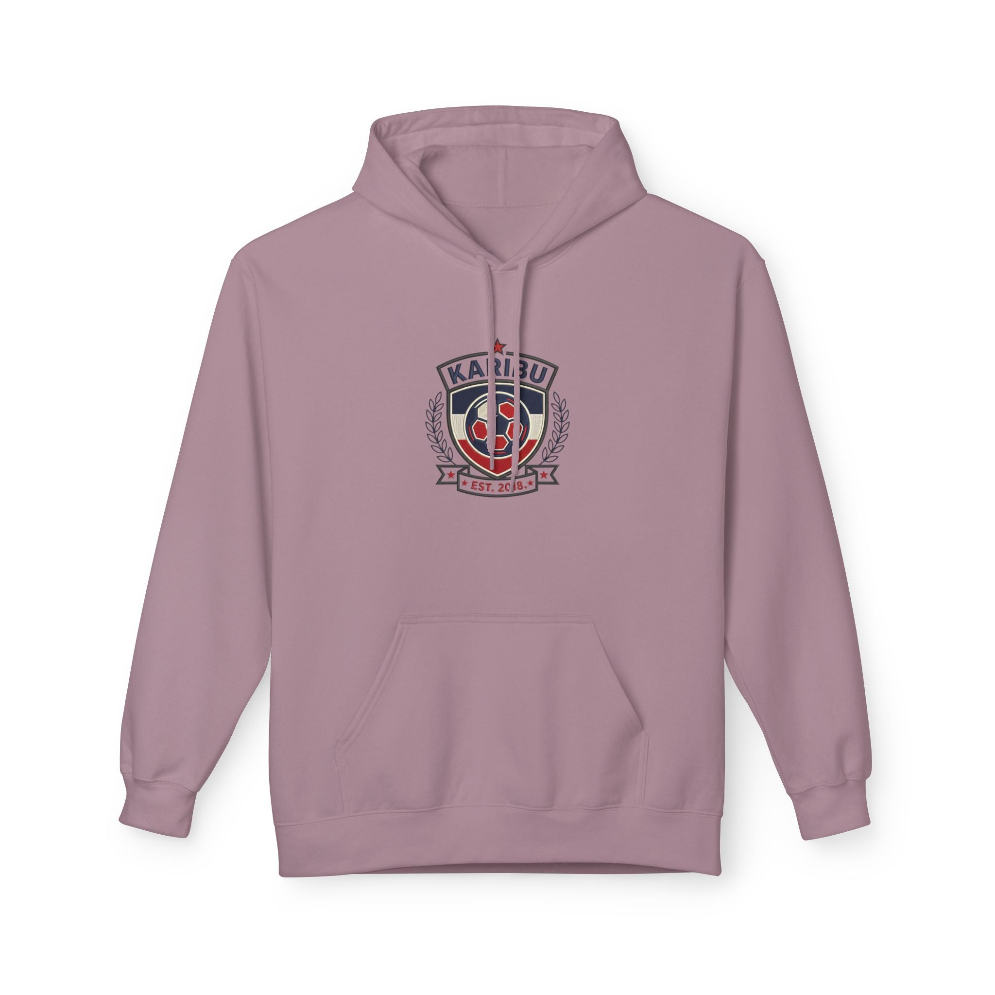 Karibu Crest Hoodie — African Welcome Emblem Pullover