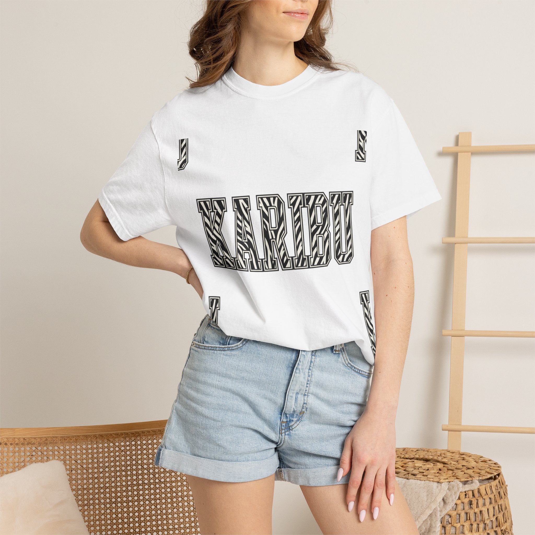 Karibu Zebra-Pattern T-Shirt