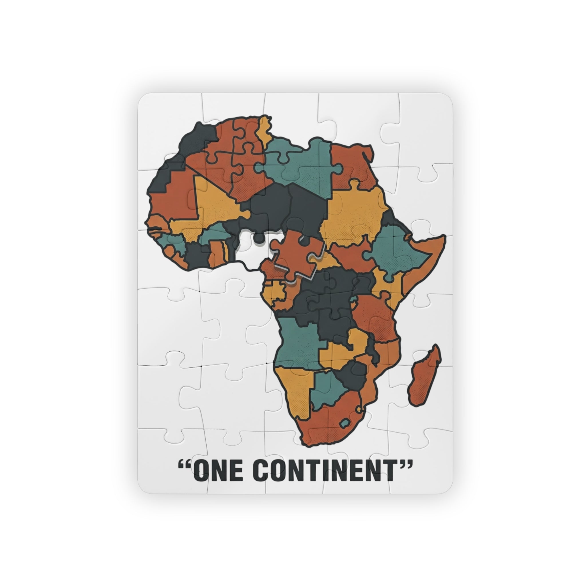 Kids Puzzle — Africa Map Jigsaw (30-Piece) “One Continent” Educational Toy
