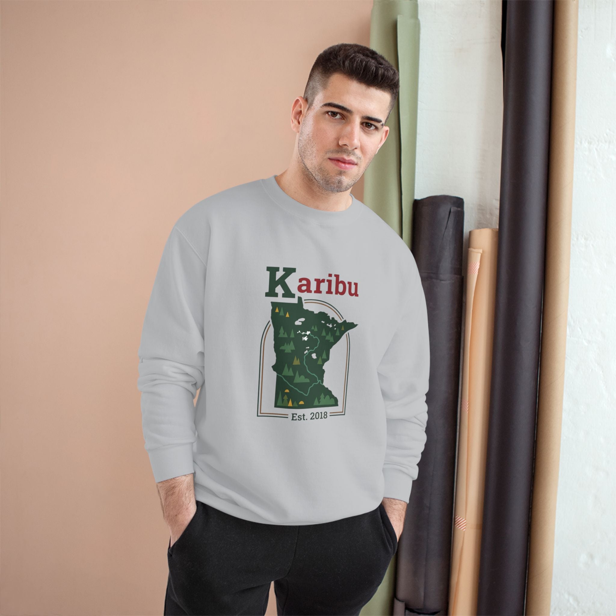 Sweatshirt — Karibu Minnesota Graphic Crewneck (Est. 2018)