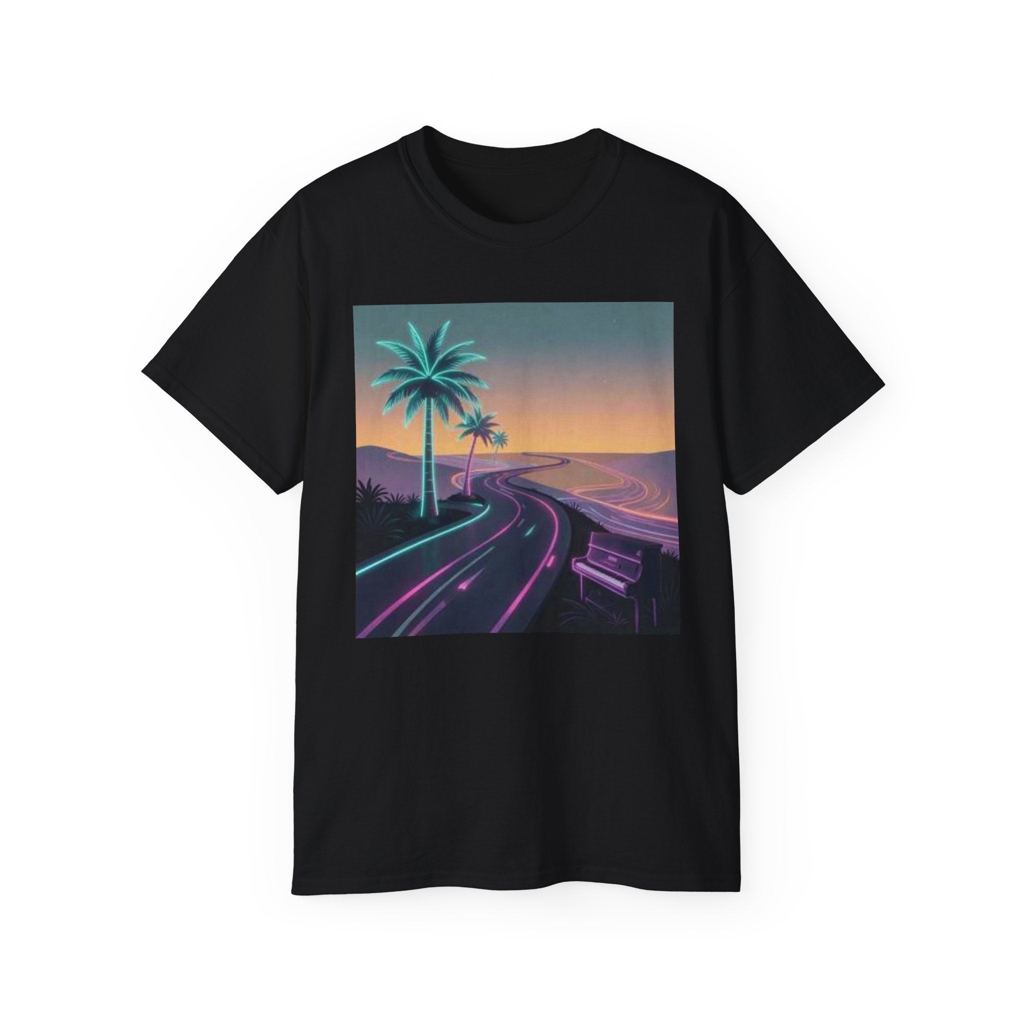 Retro Sunset Road T‑Shirt