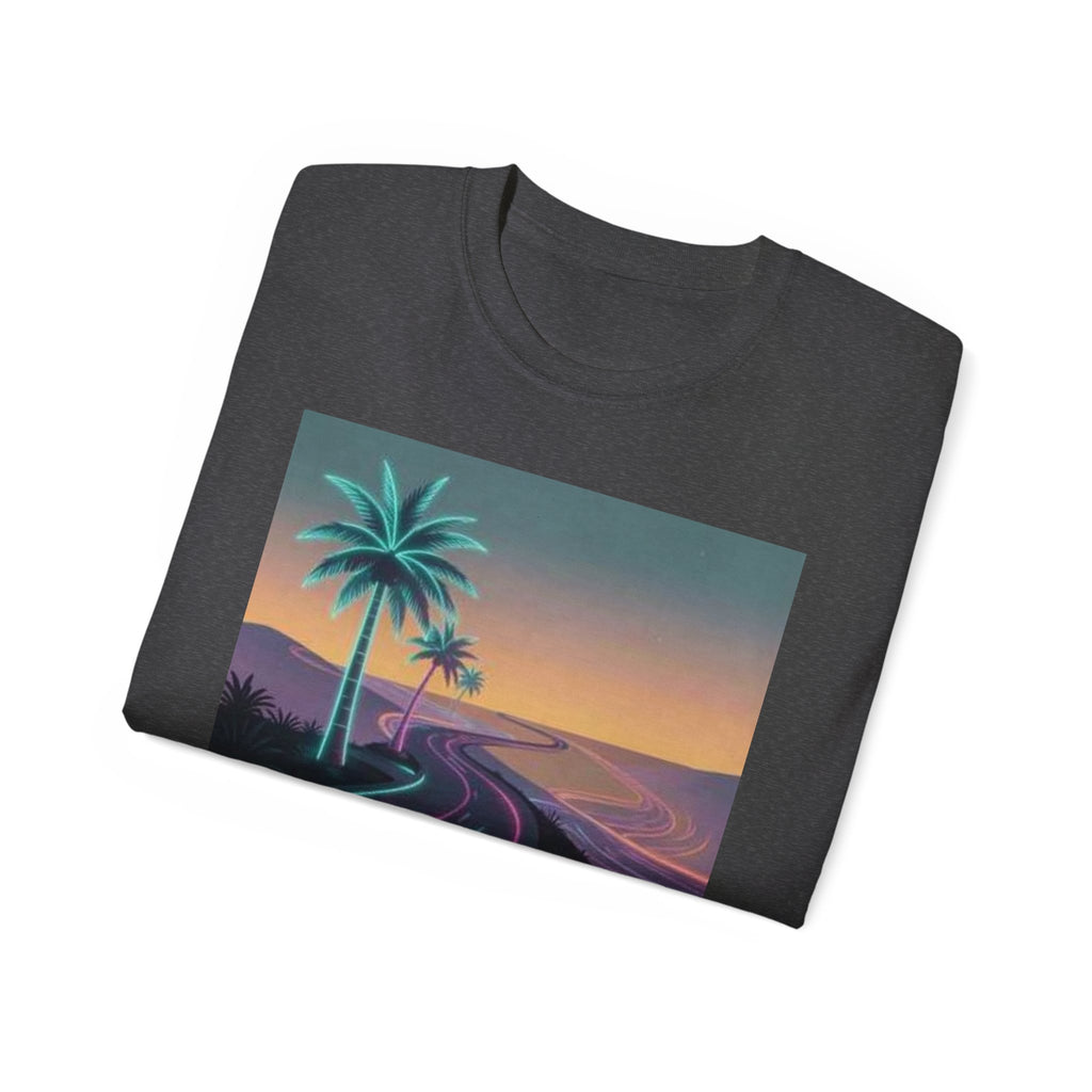 Retro Sunset Road T‑Shirt