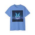 Mystic Neon Butterfly T‑Shirt — Glowing Cityscape Graphic Tee