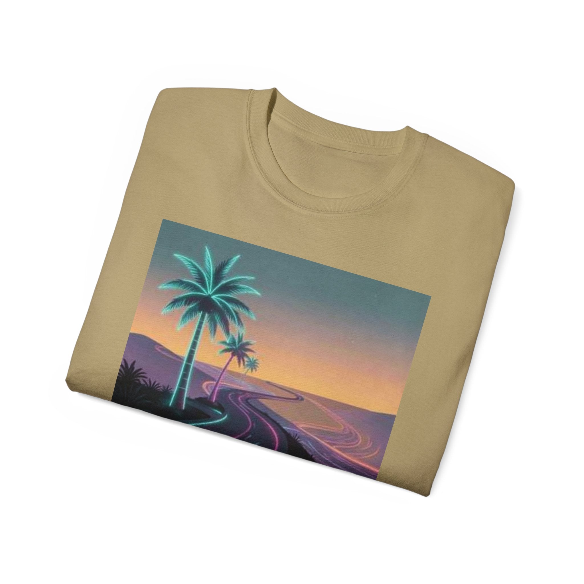 Retro Sunset Road T‑Shirt