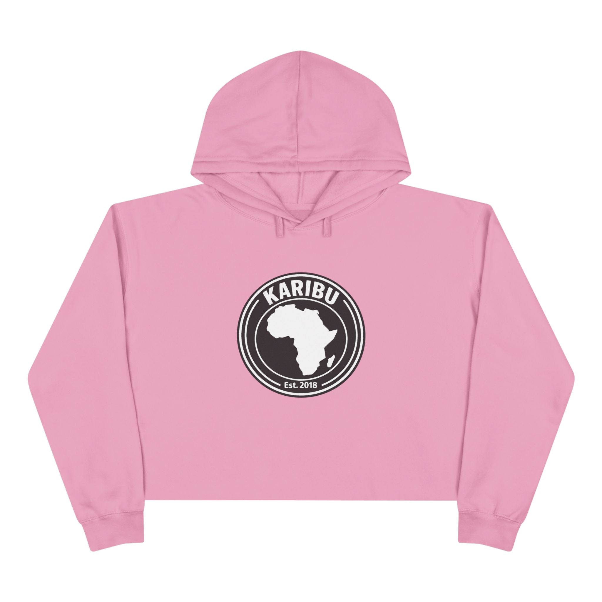 Crop Hoodie Karibu Africa Theme