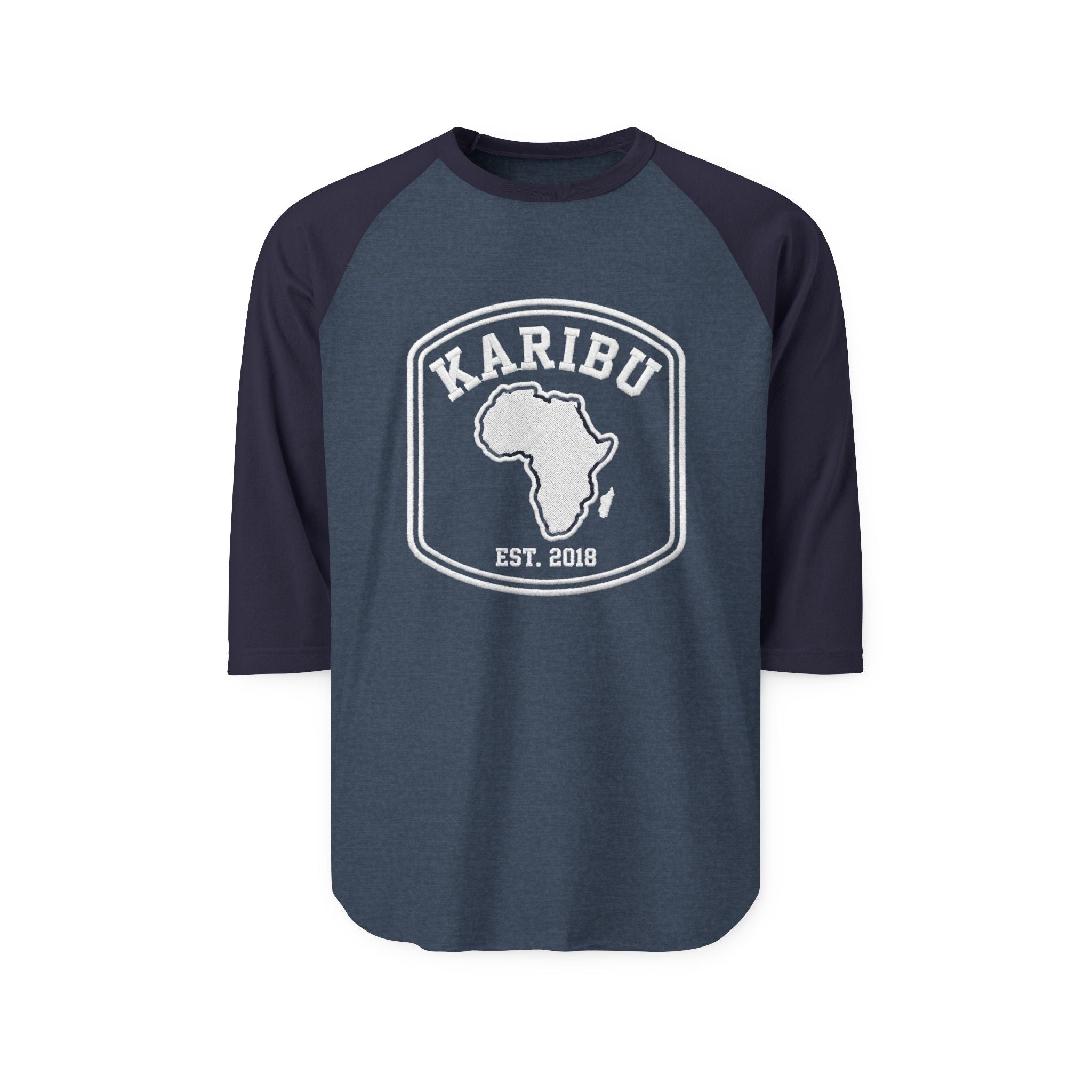 Karibu Africa Raglan Shirt — EST. 2018 Vintage Baseball Tee