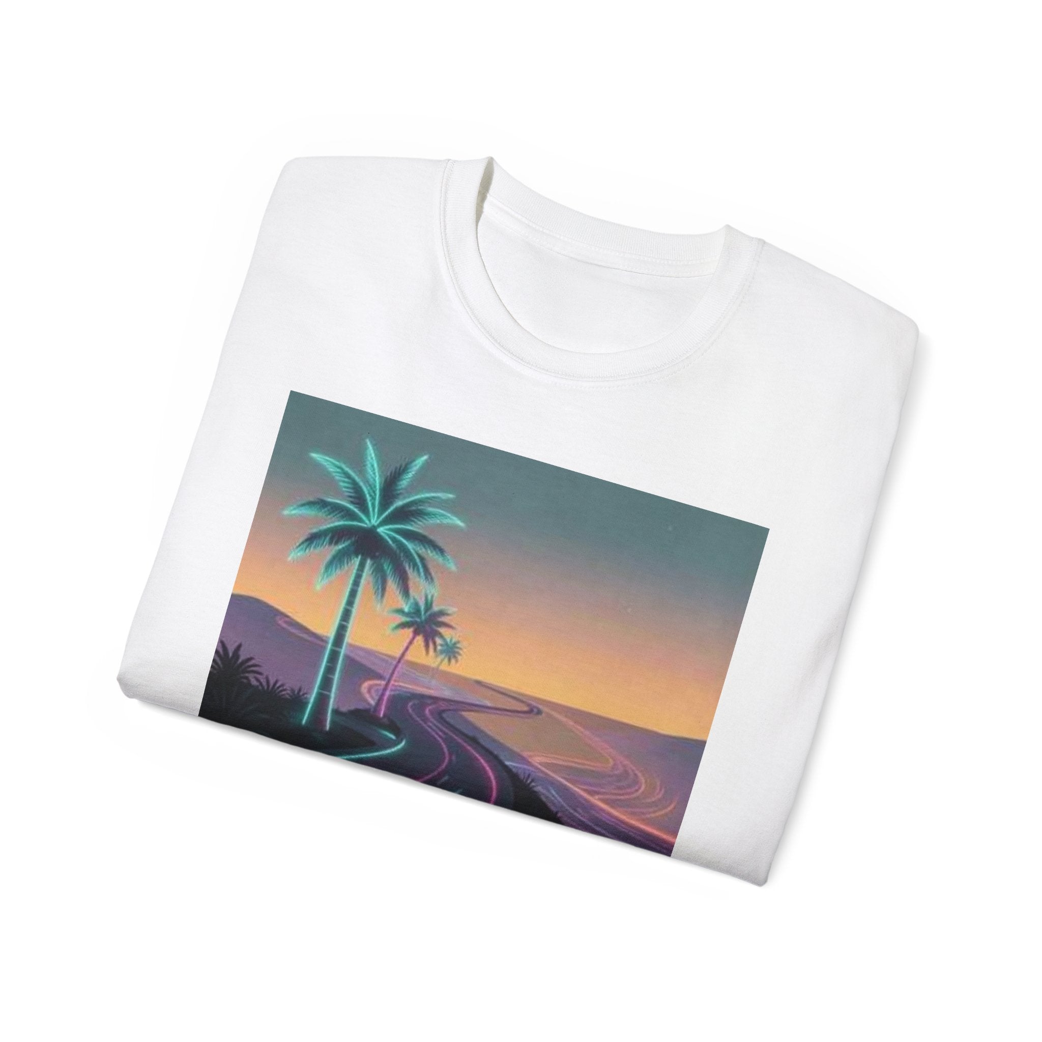Retro Sunset Road T‑Shirt