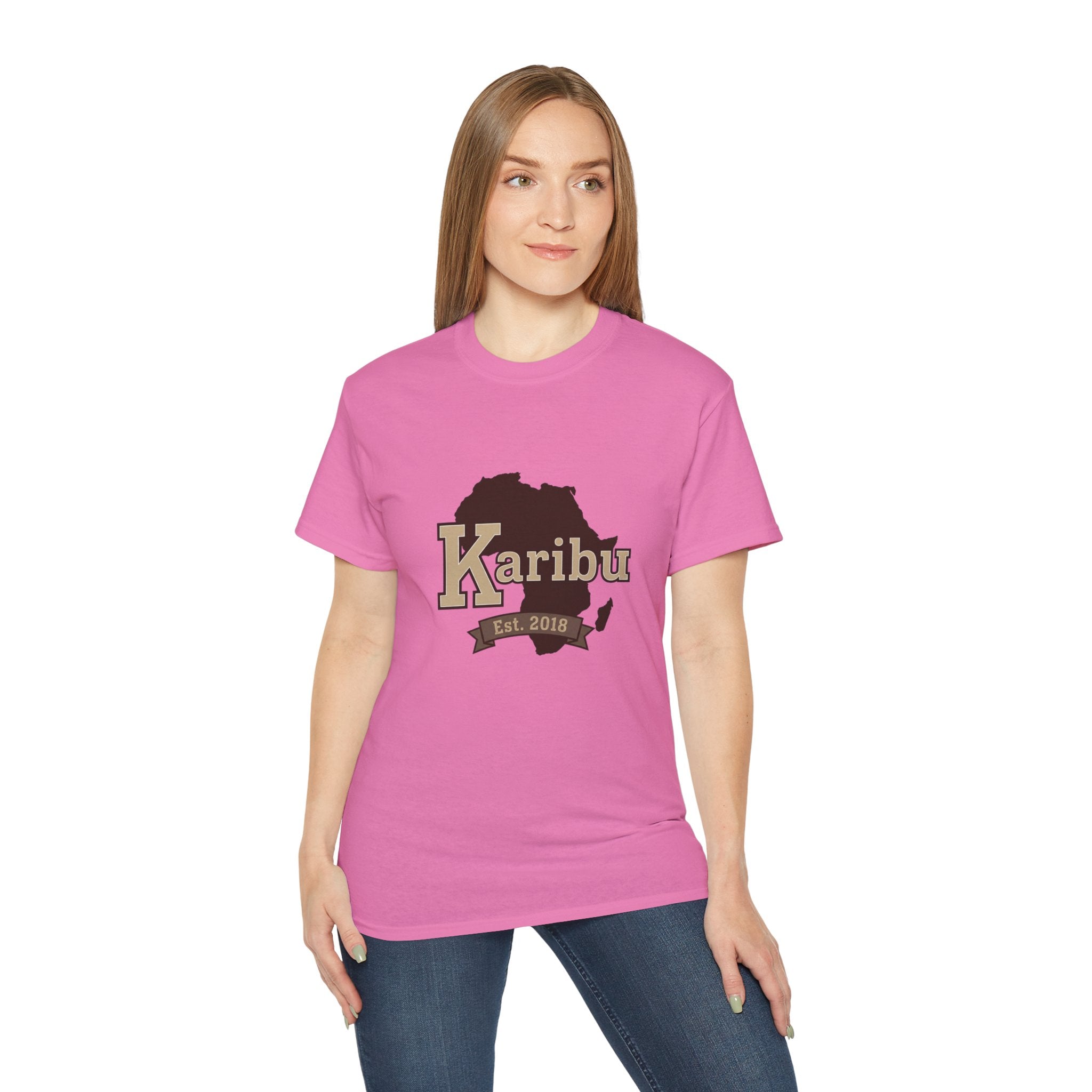 Karibu Africa Map T-Shirt — Est. 2018 Welcome Tee