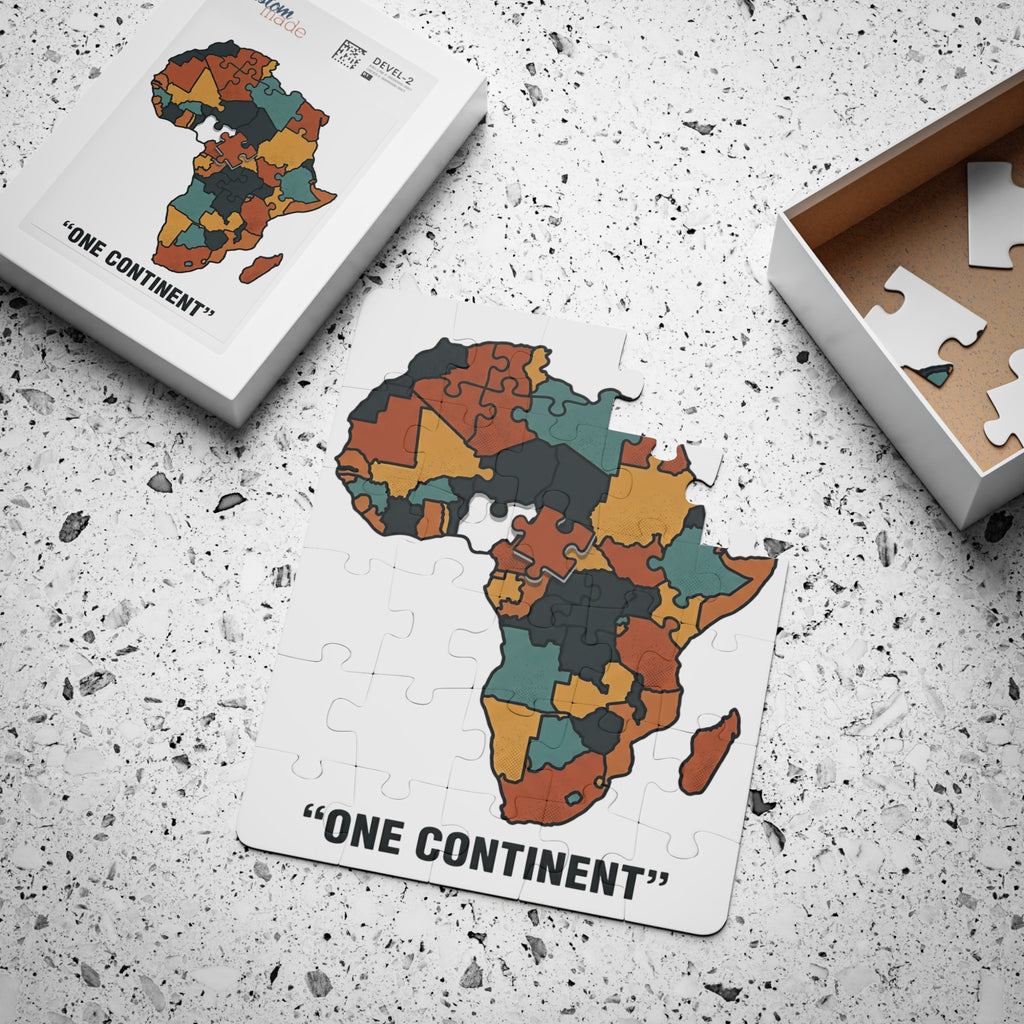 Kids Puzzle — Africa Map Jigsaw (30-Piece) “One Continent” Educational Toy