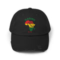 Distressed Cap – "Karibu" Africa Lion Rasta Hat
