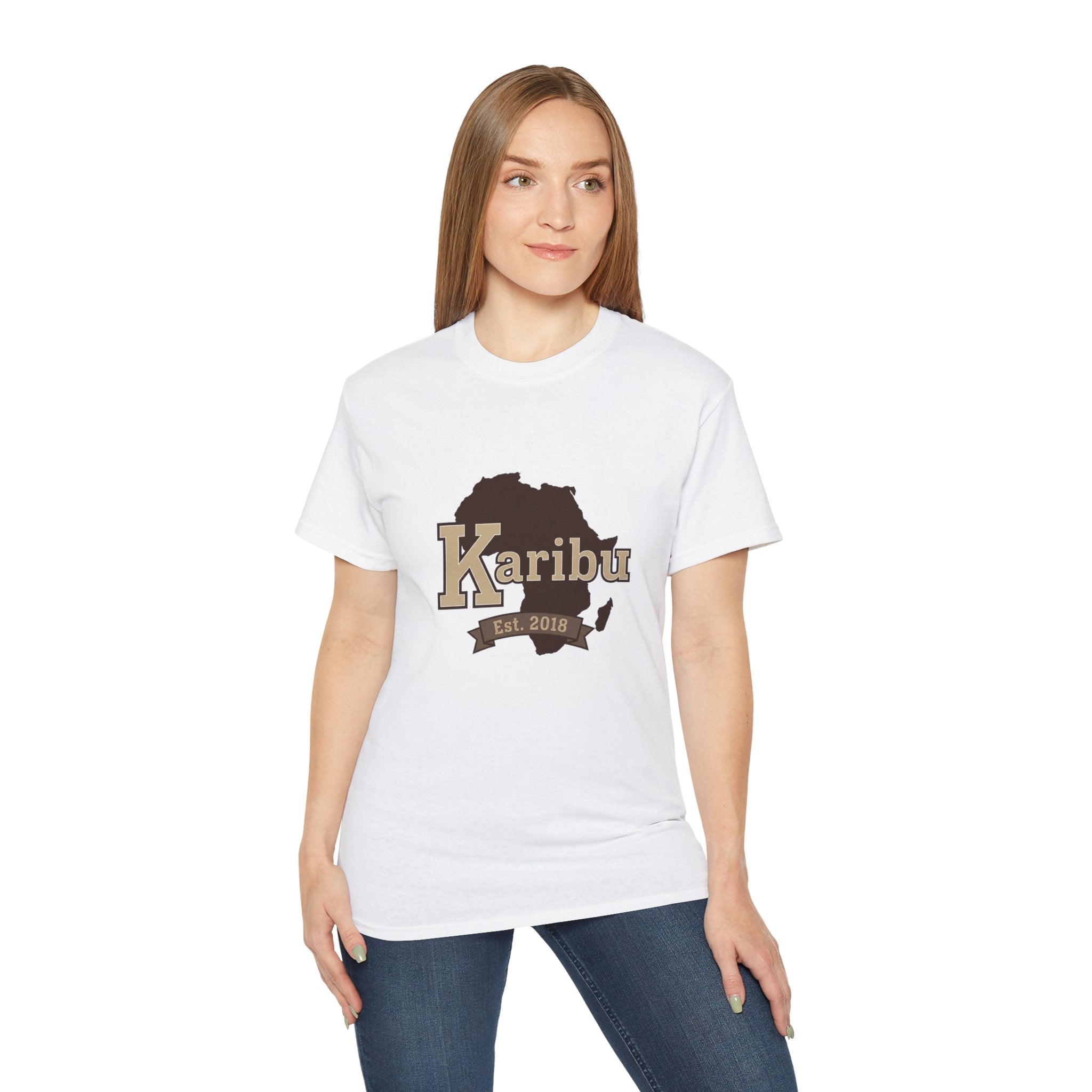 Karibu Africa Map T-Shirt — Est. 2018 Welcome Tee