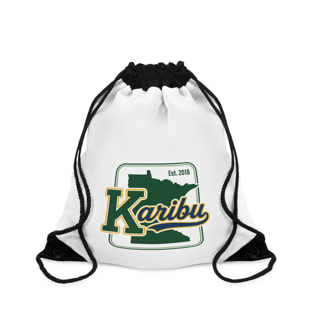 Karibu Minnesota Drawstring Bag — Retro State Pride Gym Sack (Est. 2018)
