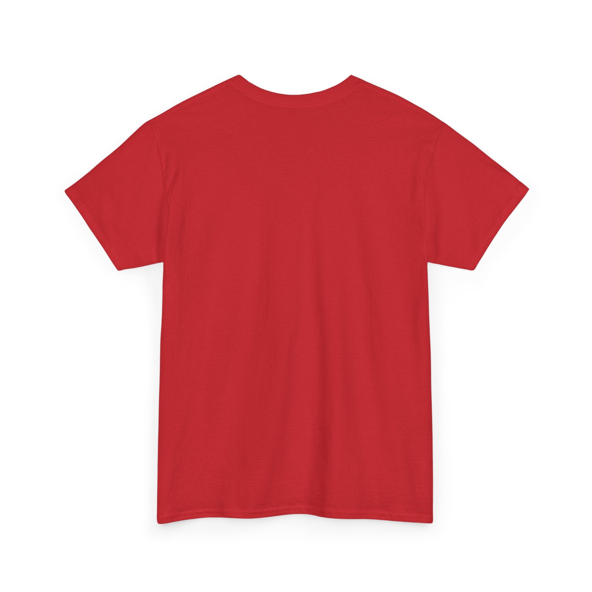 Vintage Herald Shield T-Shirt-Red, Gold, and Green Theme.