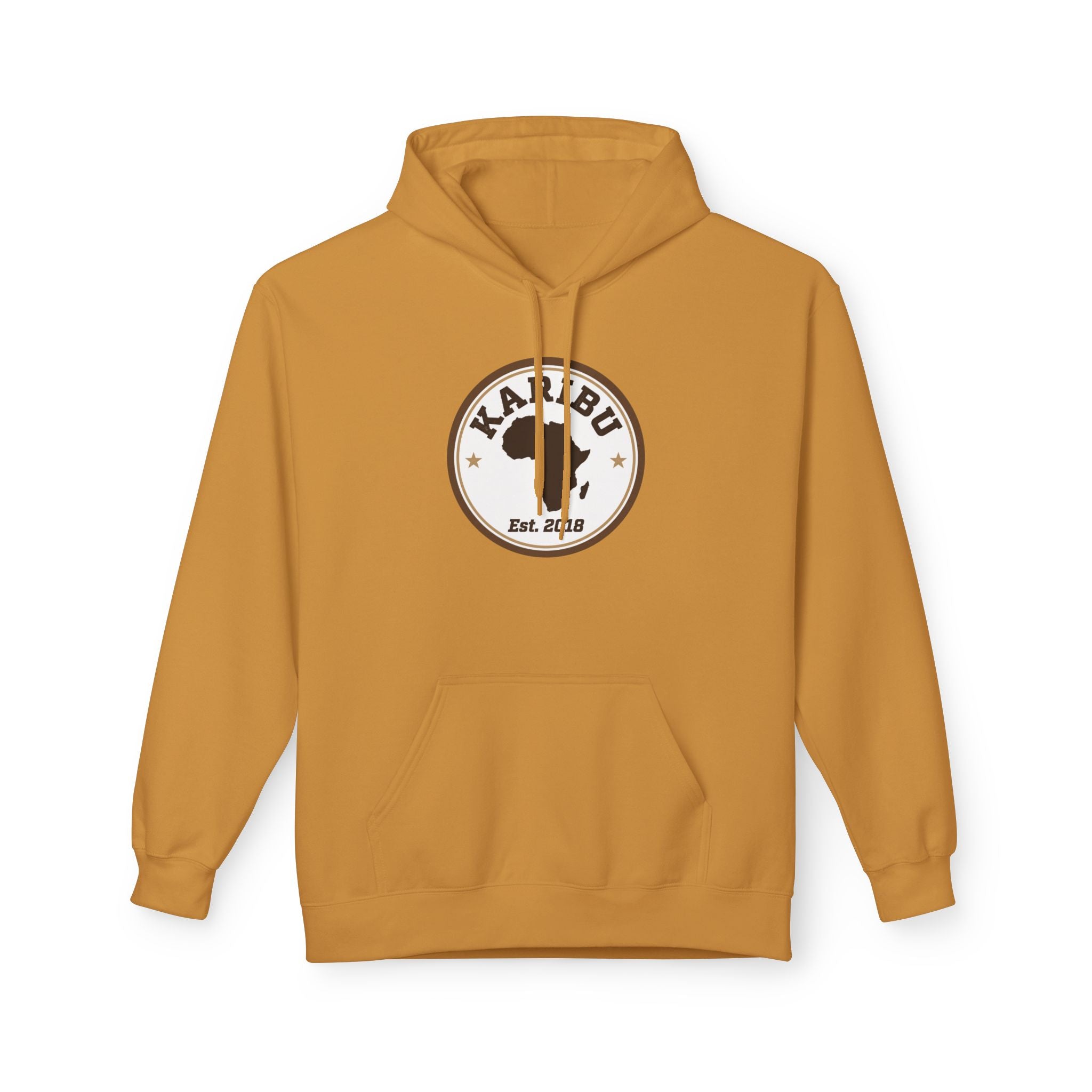 Hoodie Soft style, warm colors Karibu Vintage logo