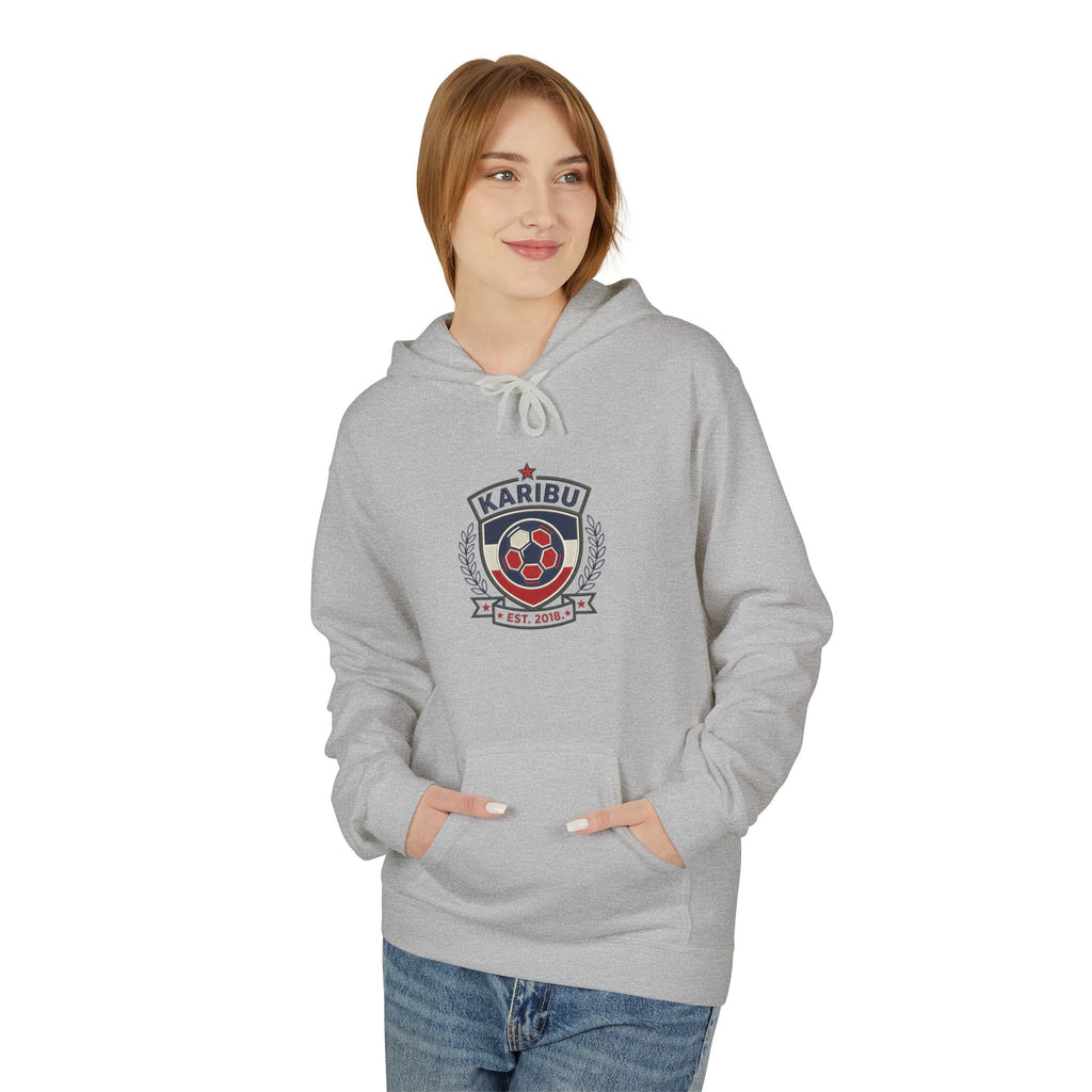 Karibu Crest Hoodie — African Welcome Emblem Pullover
