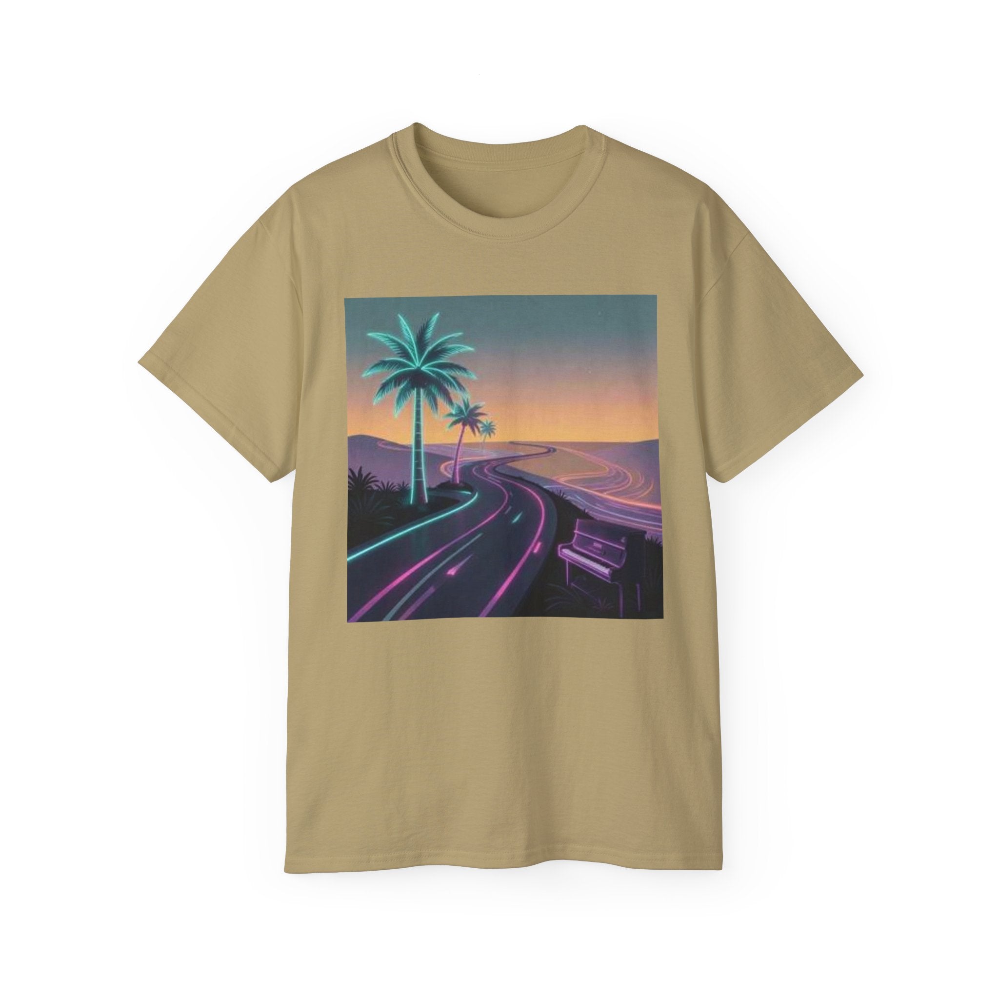 Retro Sunset Road T‑Shirt