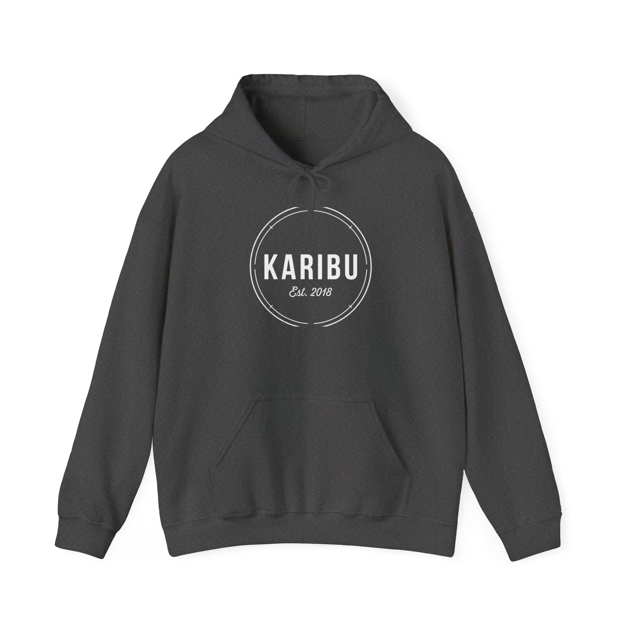 Karibu Est. 2018 Hoodie — Minimal Round Logo Pullover