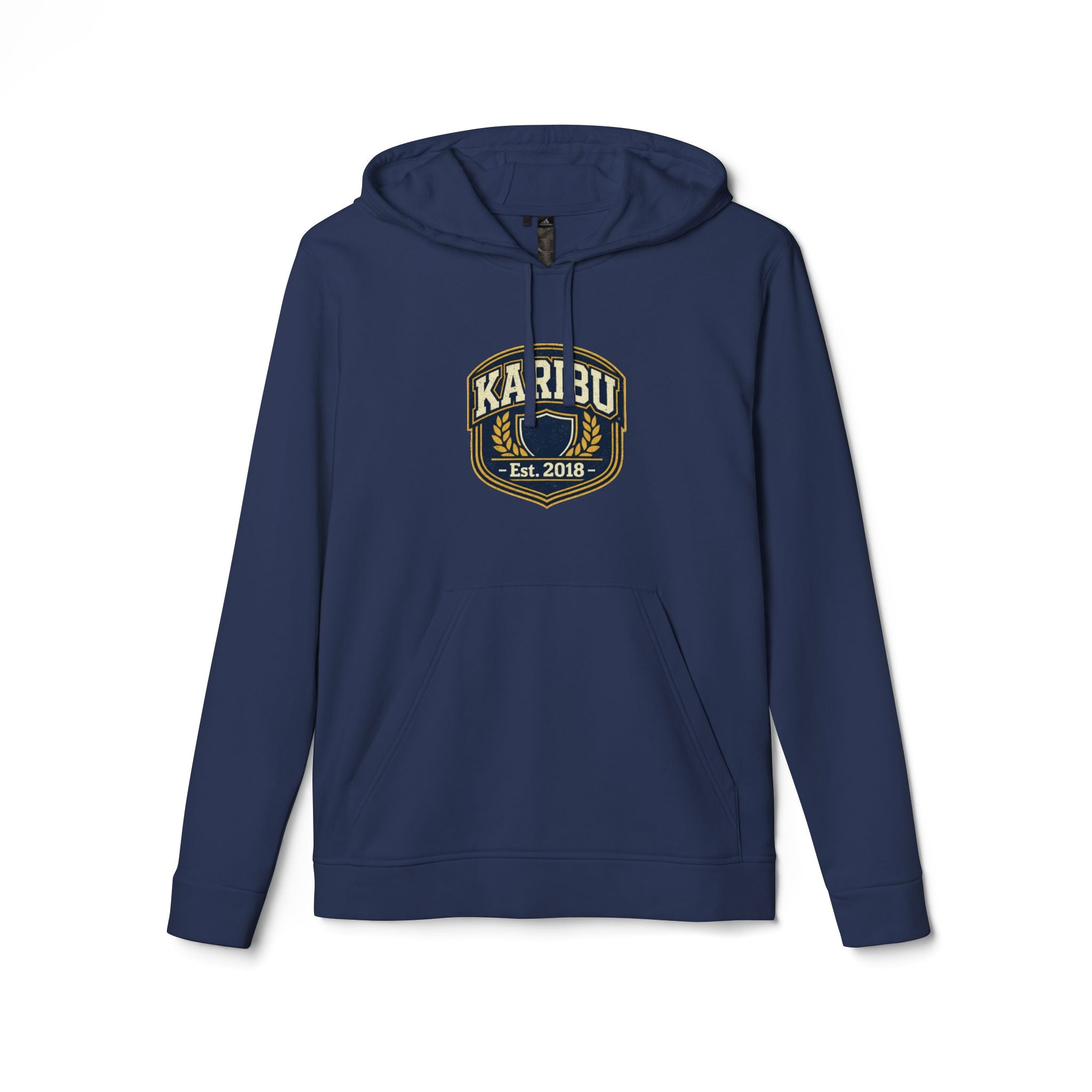 Karibu Est. 2018 Hoodie – Retro Patch Logo Fleece Hoodie