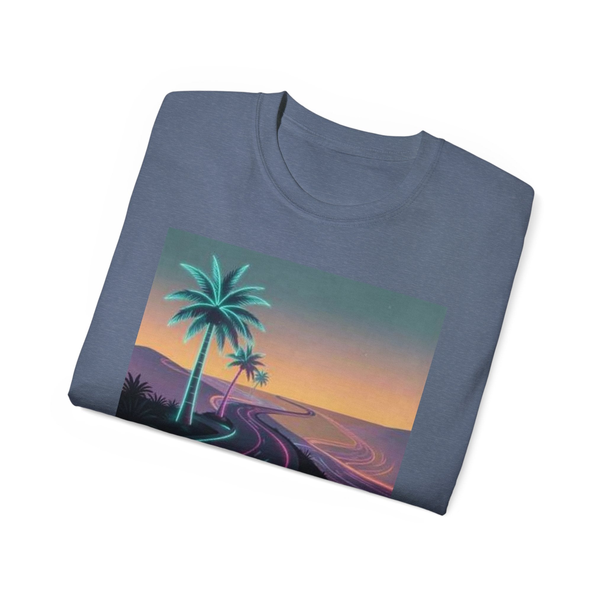 Retro Sunset Road T‑Shirt