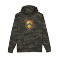 Camo Shield Hoodie — Military Chevron Crest Pullover