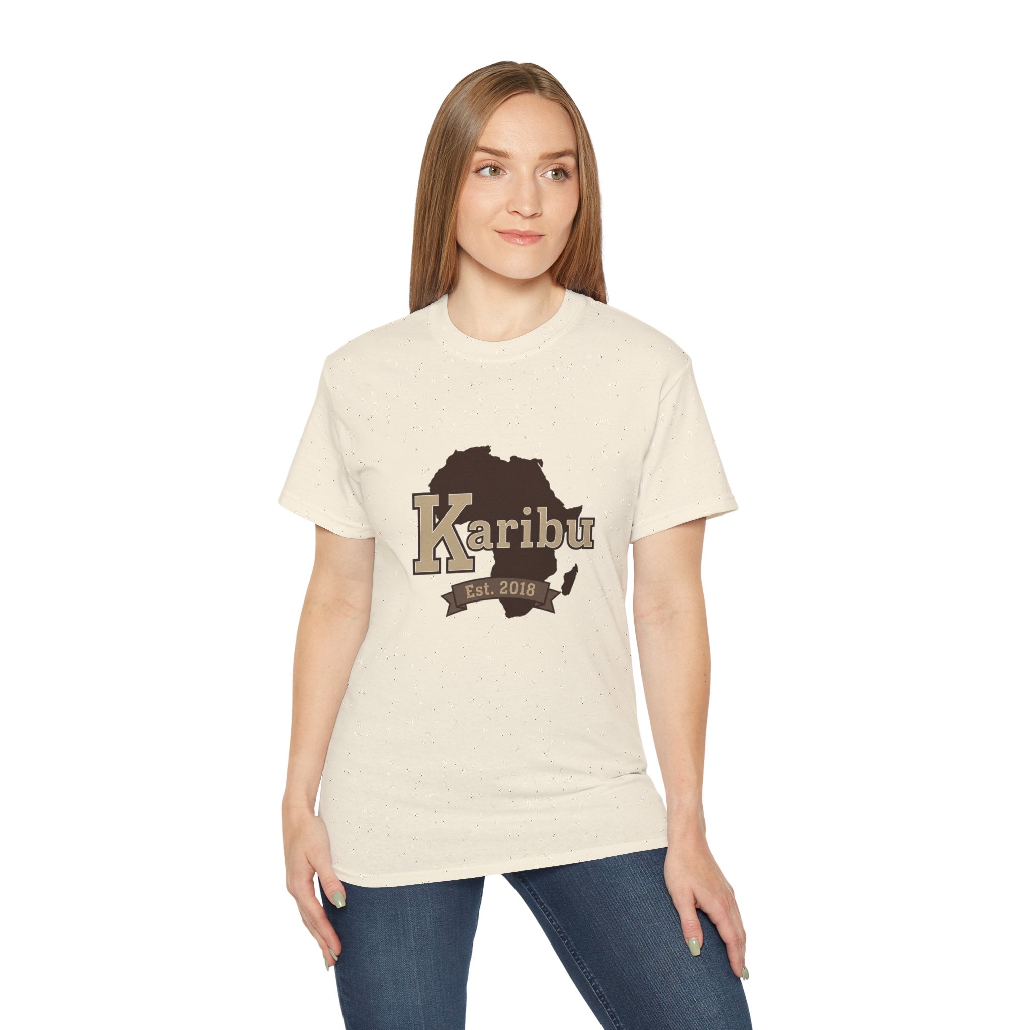 Karibu Africa Map T-Shirt — Est. 2018 Welcome Tee