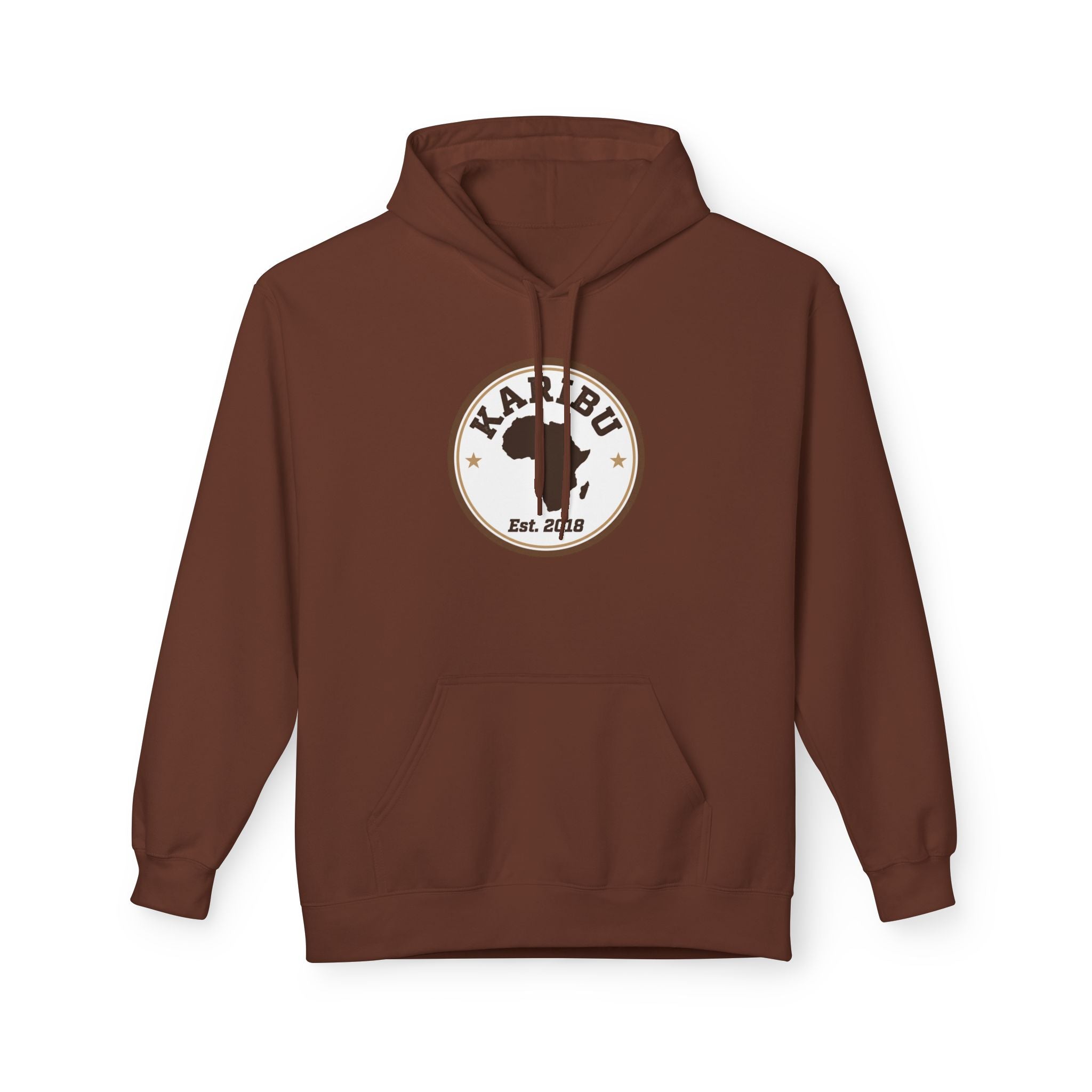 Hoodie Soft style, warm colors Karibu Vintage logo