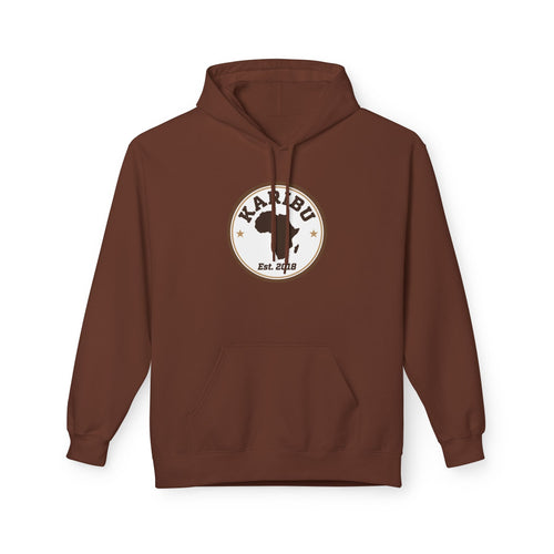 Hoodie Soft style, warm colors Karibu Vintage logo