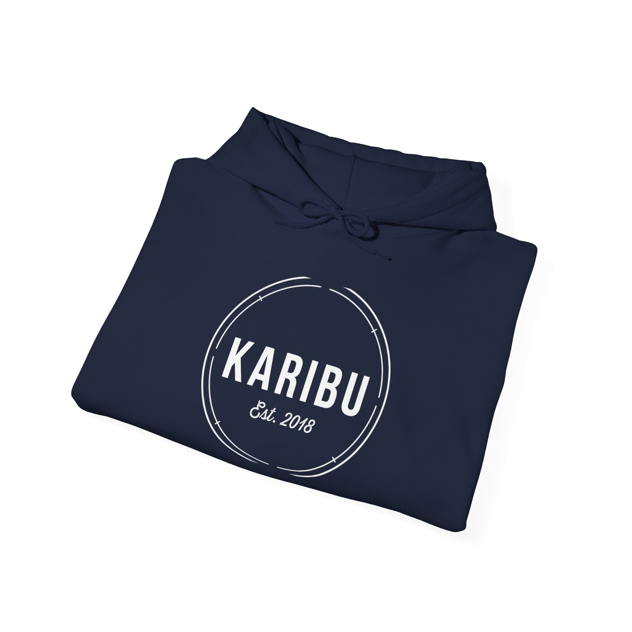 Karibu Est. 2018 Hoodie — Minimal Round Logo Pullover