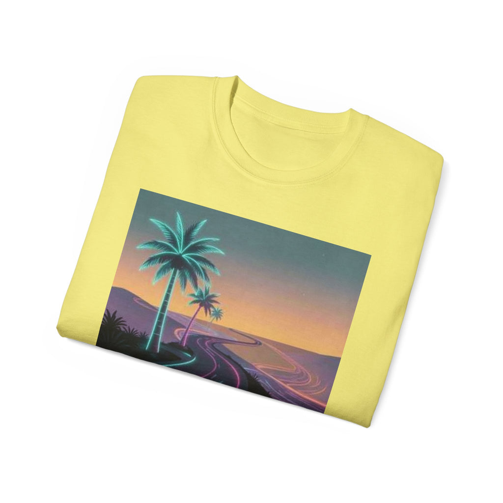 Retro Sunset Road T‑Shirt