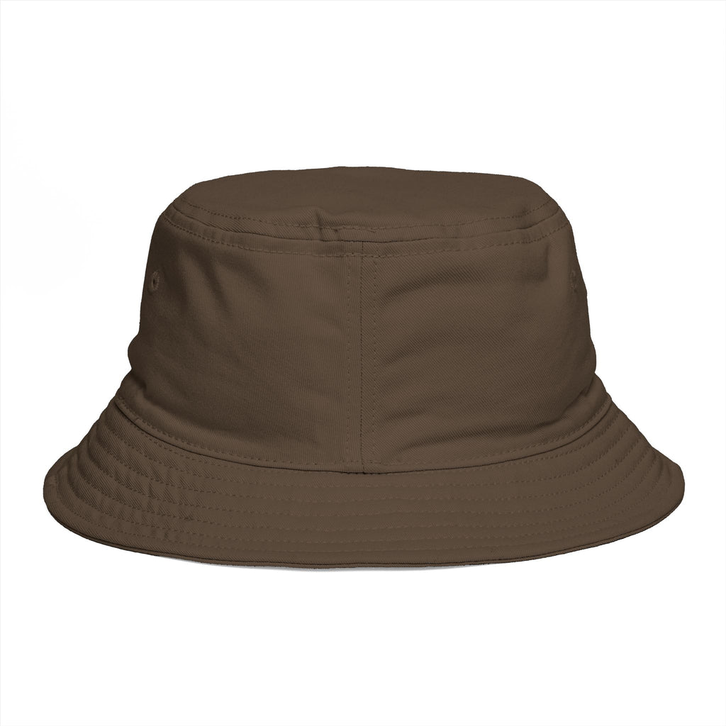 Tropical Palm Bucket Hat — Vintage Beach Sunset Design