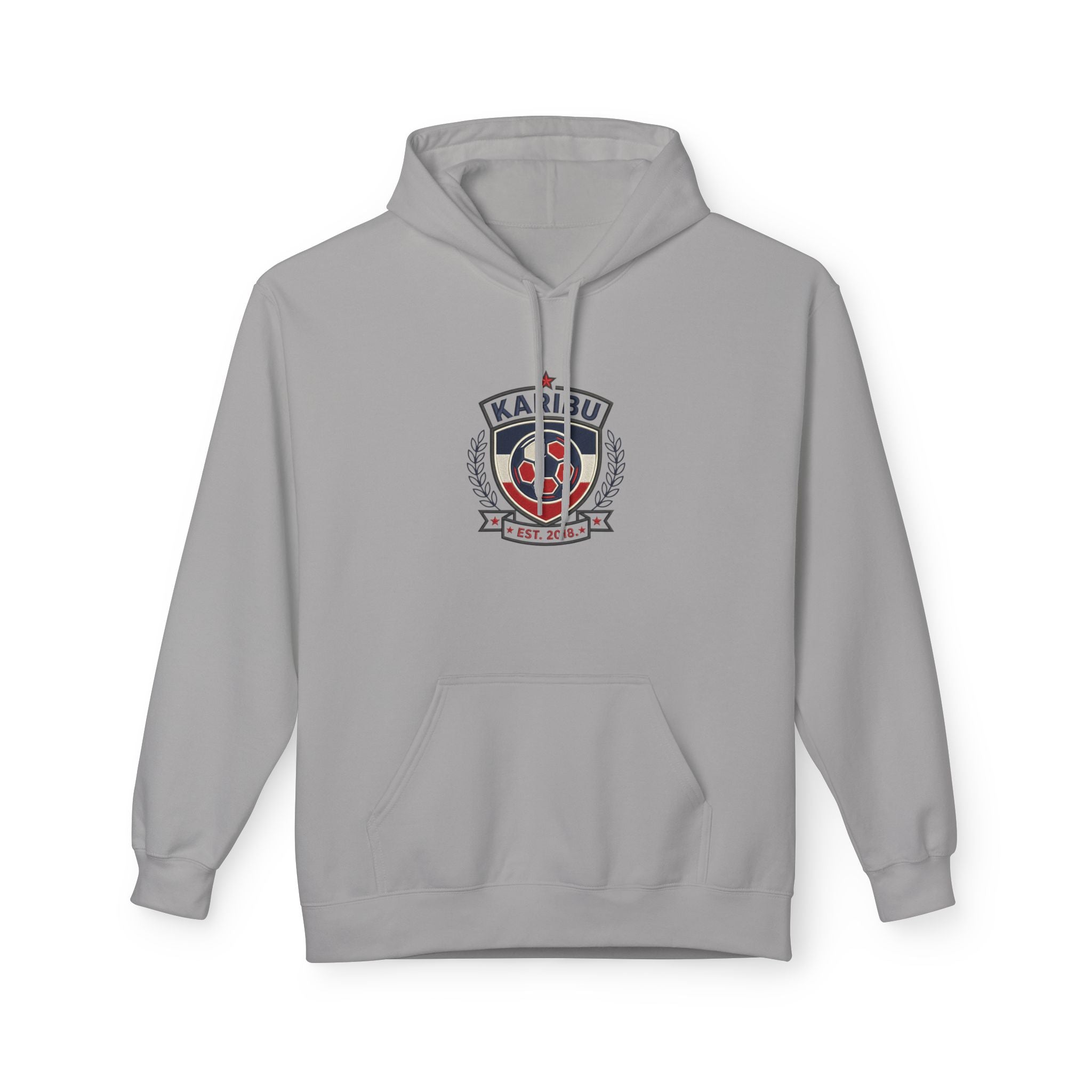 Karibu Crest Hoodie — African Welcome Emblem Pullover