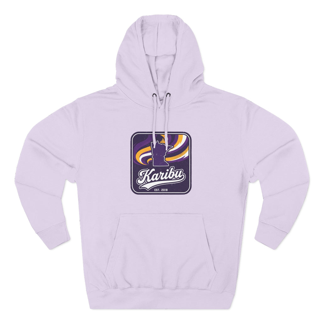 Hoodie - Karibu Retro Wave Logo Fleece Hoodie