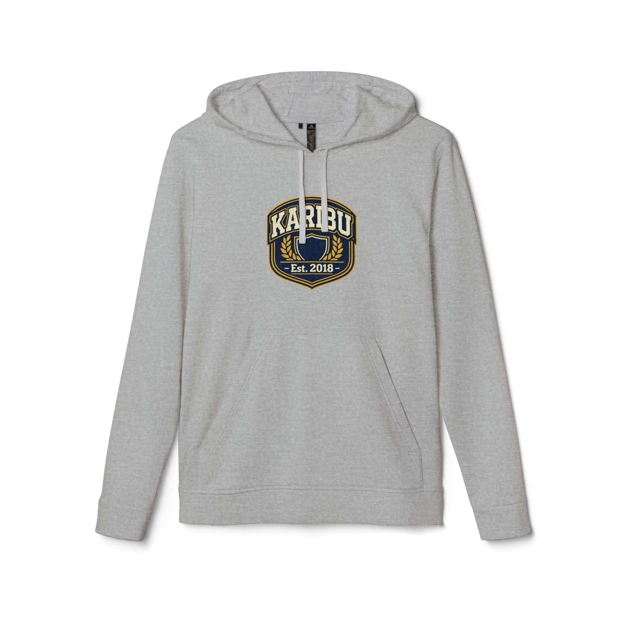 Karibu Est. 2018 Hoodie – Retro Patch Logo Fleece Hoodie